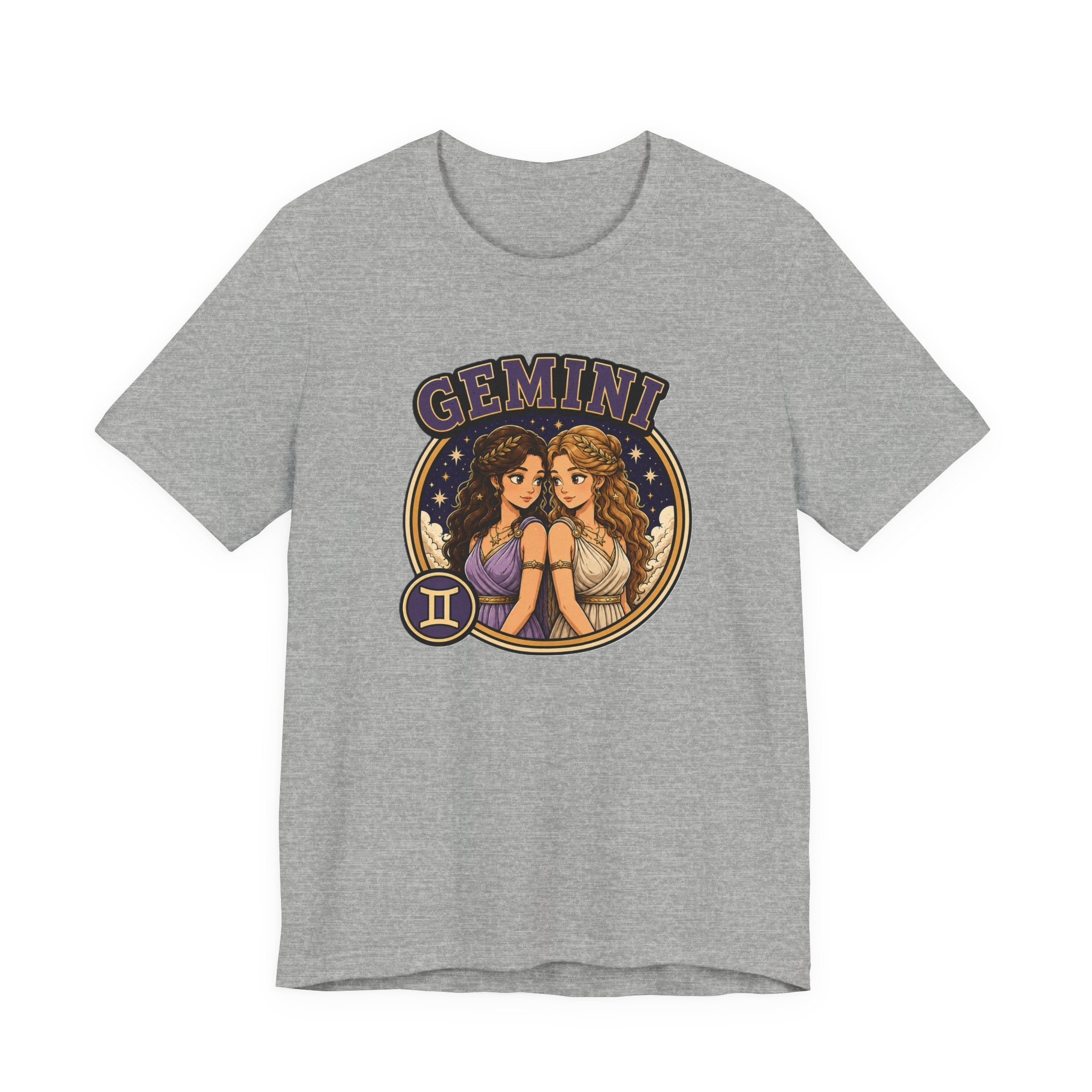 Gemini Zodiac T‑Shirt – Illustrated Twin Astrology Tee