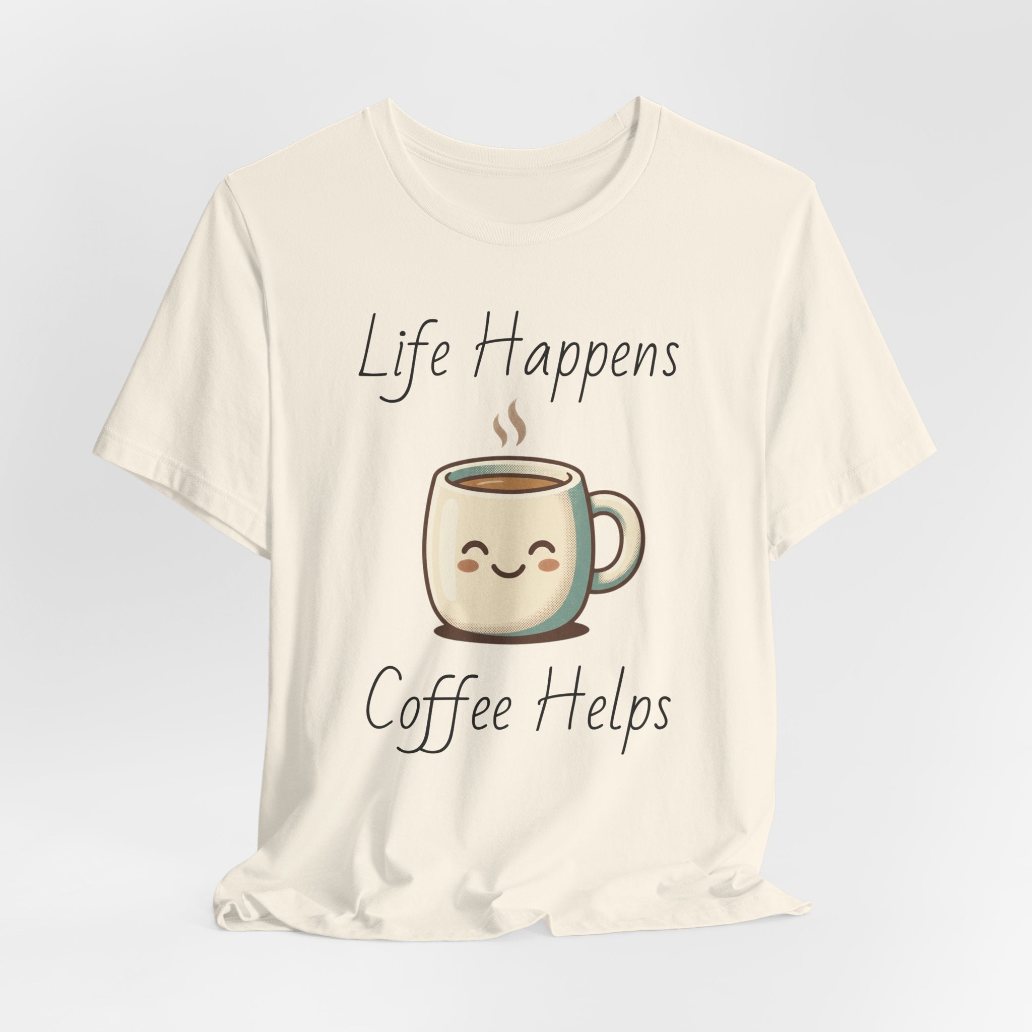 Coffee Cup Tee — Cute Steaming Coffee Graphic T-Shirt