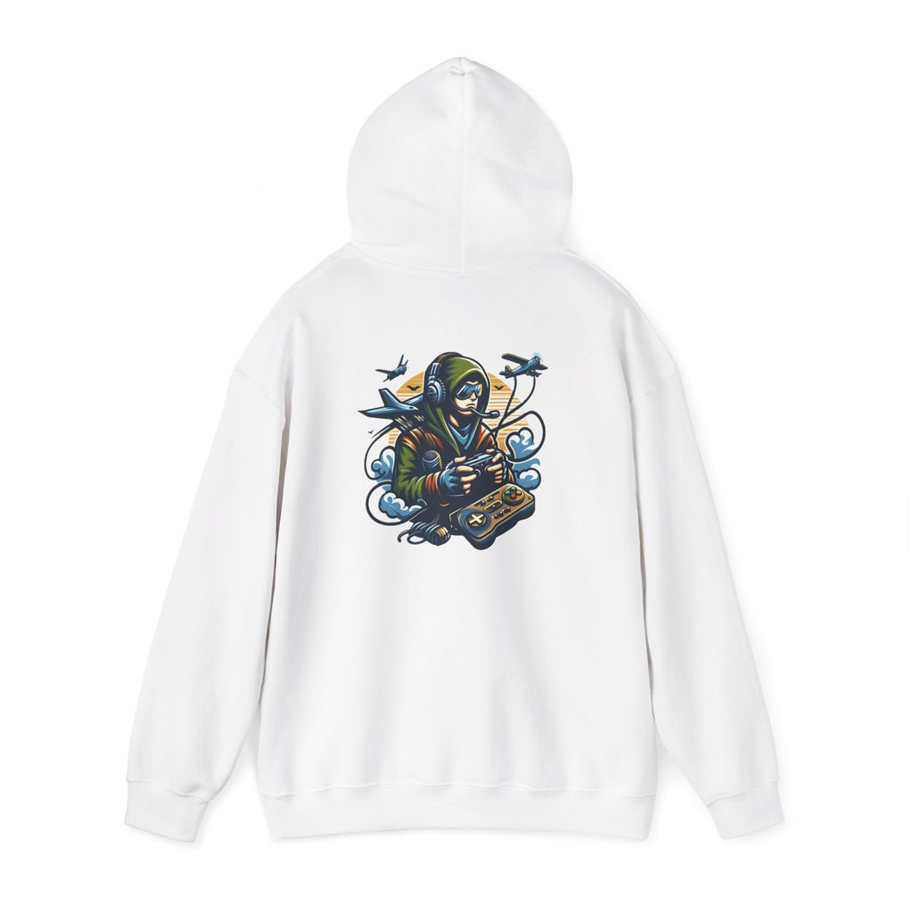 Reaper Gamer Hoodie - Skull Hooded Sweatshirt with Controller & Raven Design