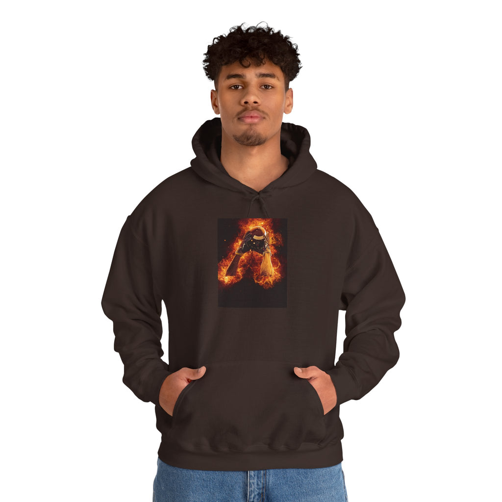 Flaming Football Hoodie — Fiery Football Pullover