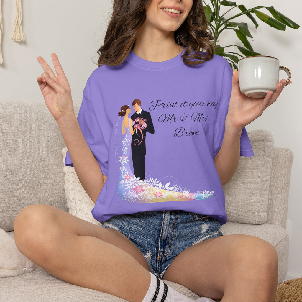 Wedding Couple T-Shirt — 'From This Moment Mr. & Mrs.' Bridal Tee