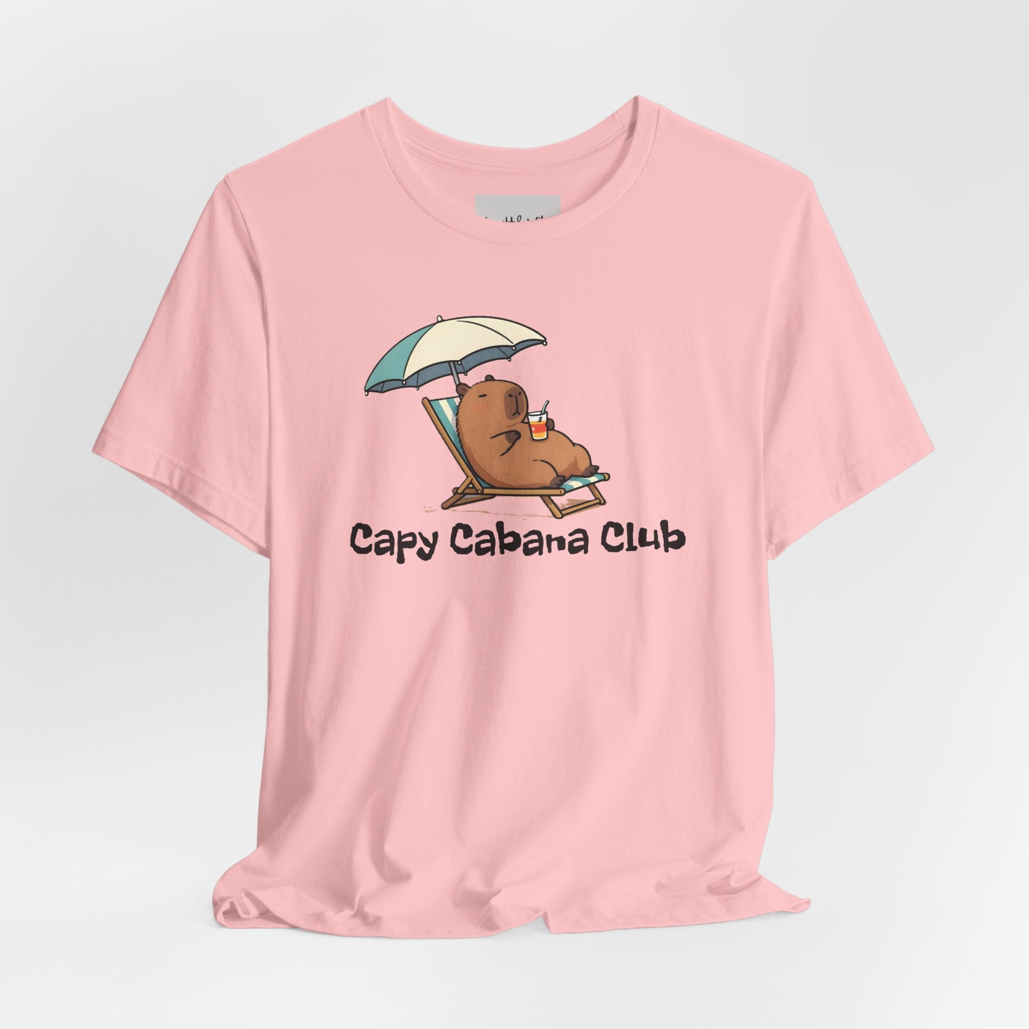Capy Cabana Club T-Shirt — Cute Capybara Beach Tee