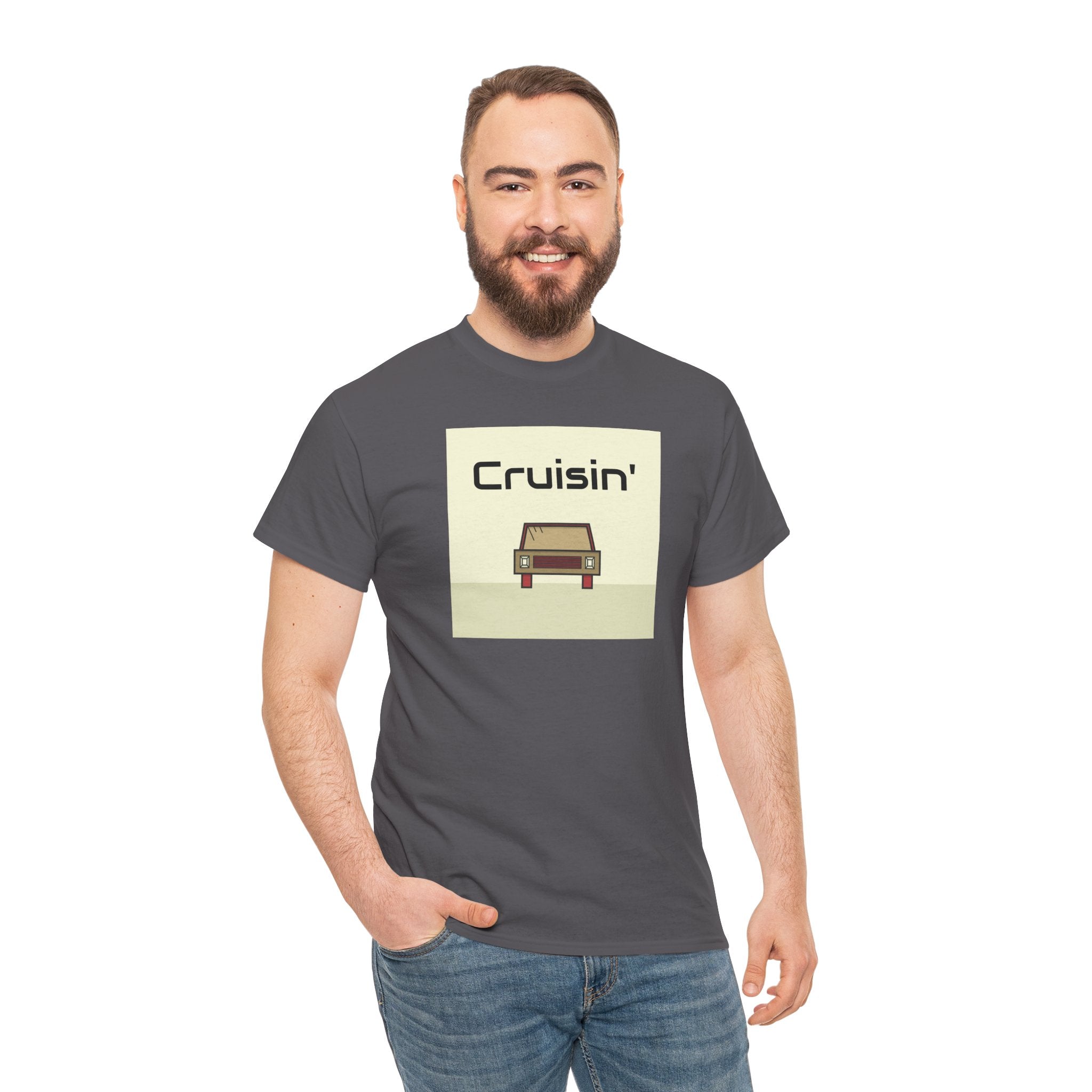 Cruisin' Vintage Car Tee — Retro Road Trip Graphic T-Shirt