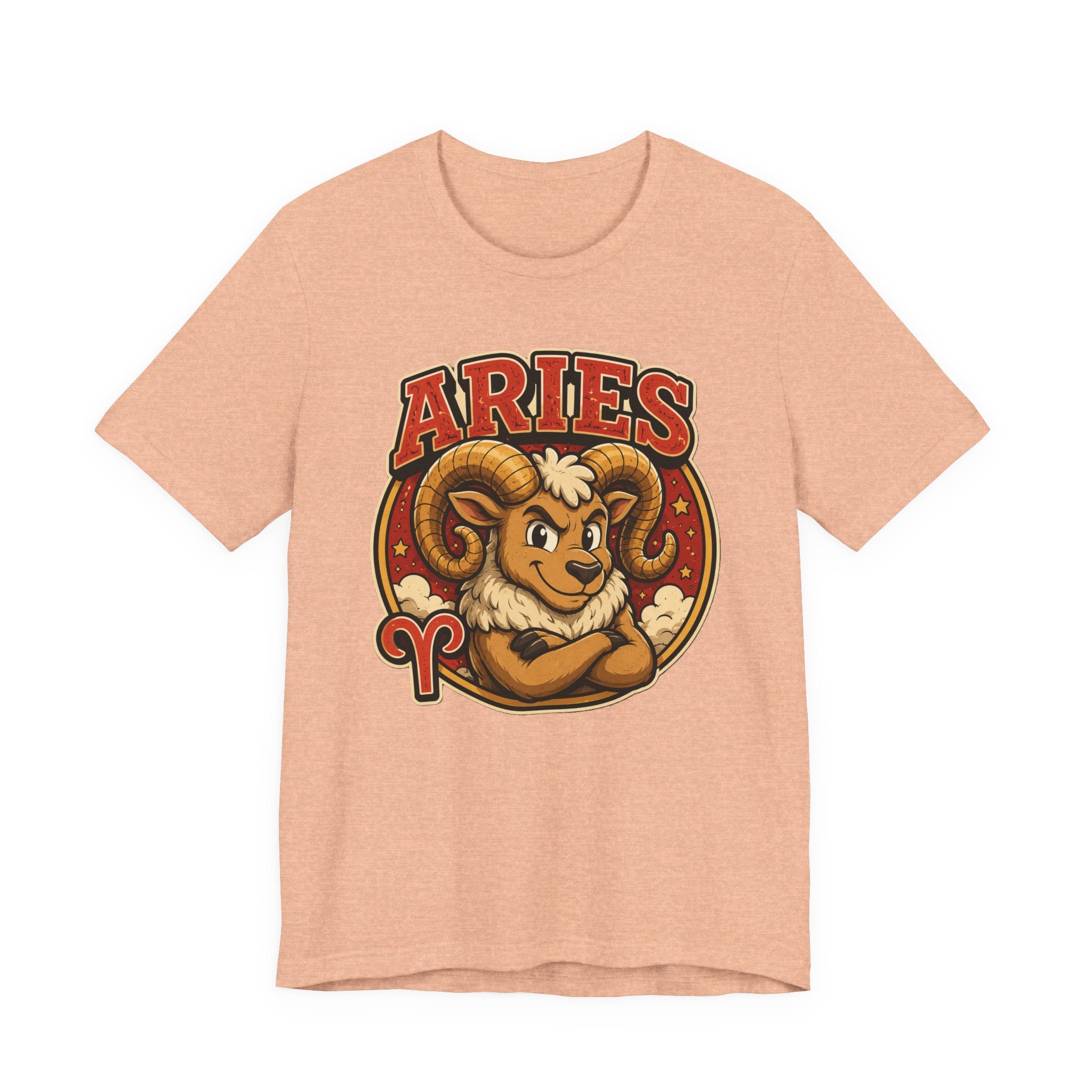 Aries Zodiac T-Shirt — Cartoon Ram Astrology Tee