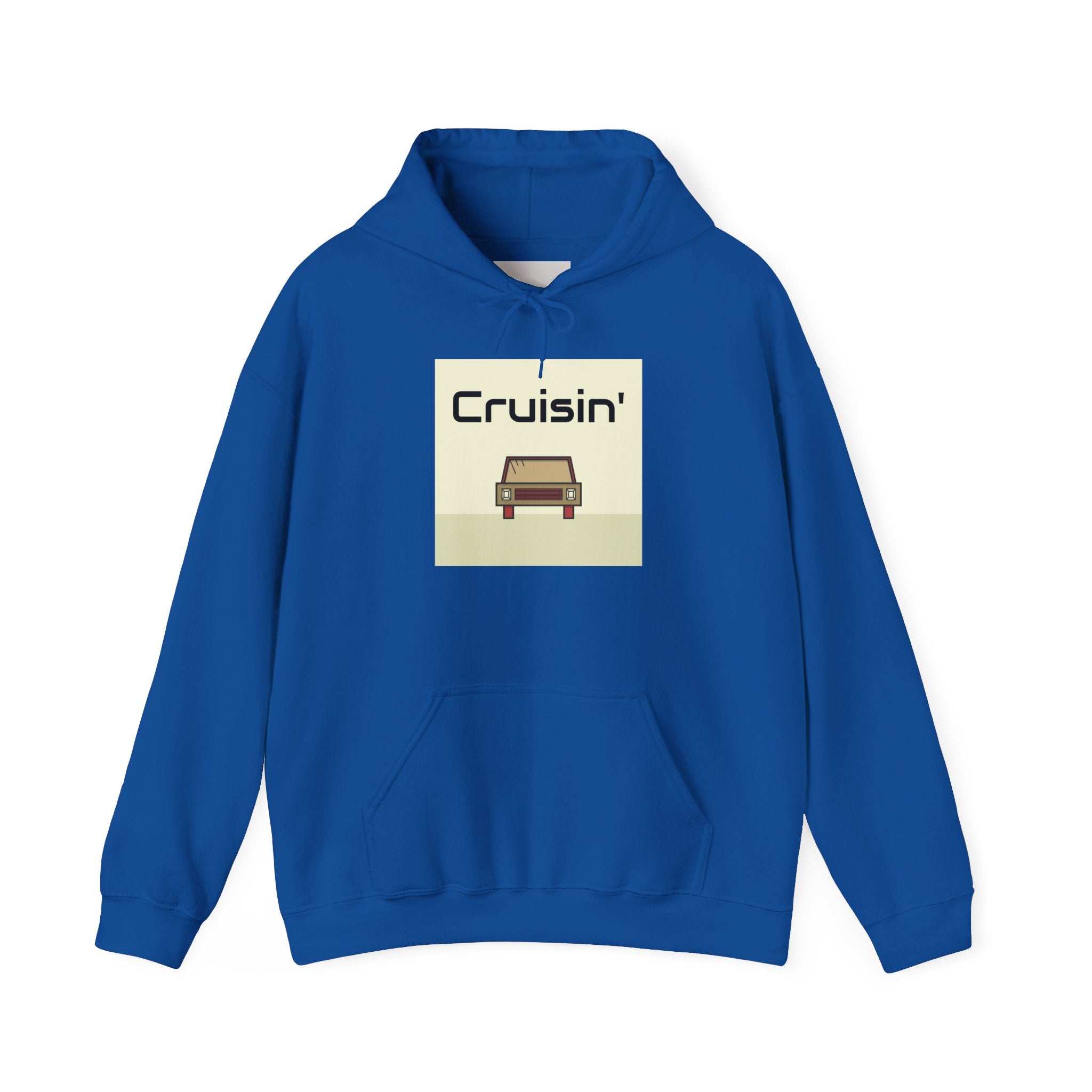 Cruisin' Retro Car Hoodie – Vintage Drive Graphic Sweatshirt