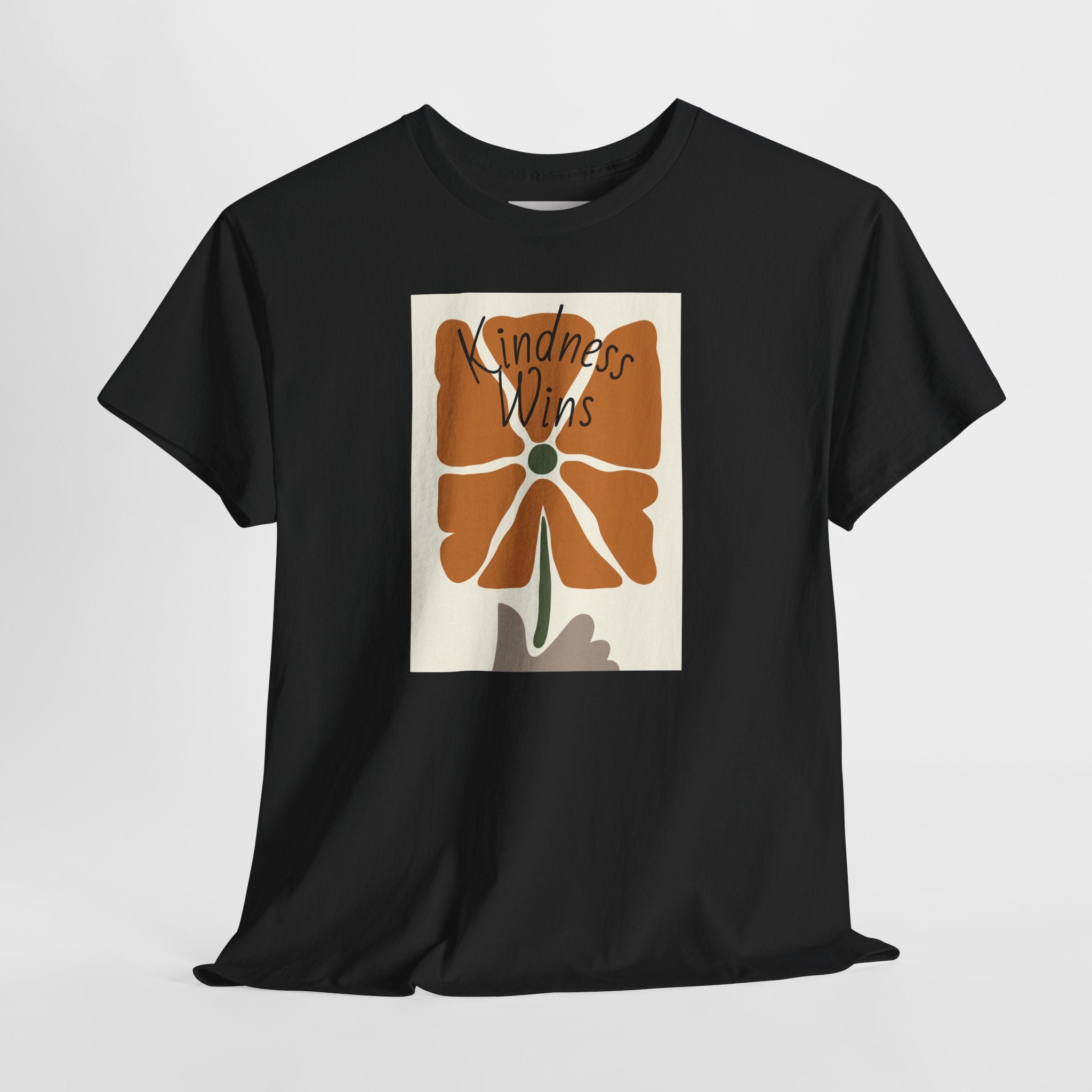 Kindness Wins T‑Shirt — Retro Floral Graphic Tee