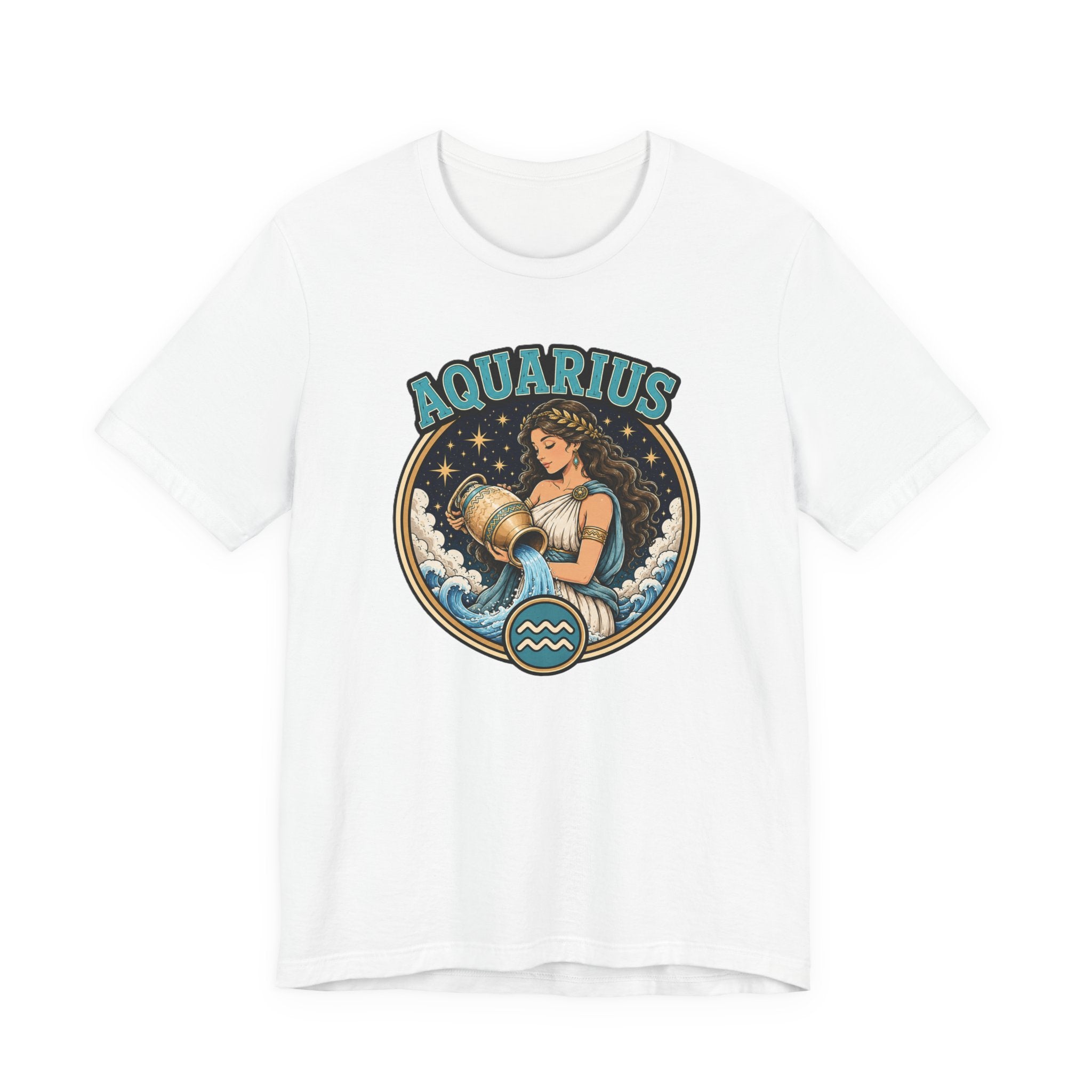 Aquarius Zodiac T-Shirt – Vintage Water-Bearer Astrology Tee