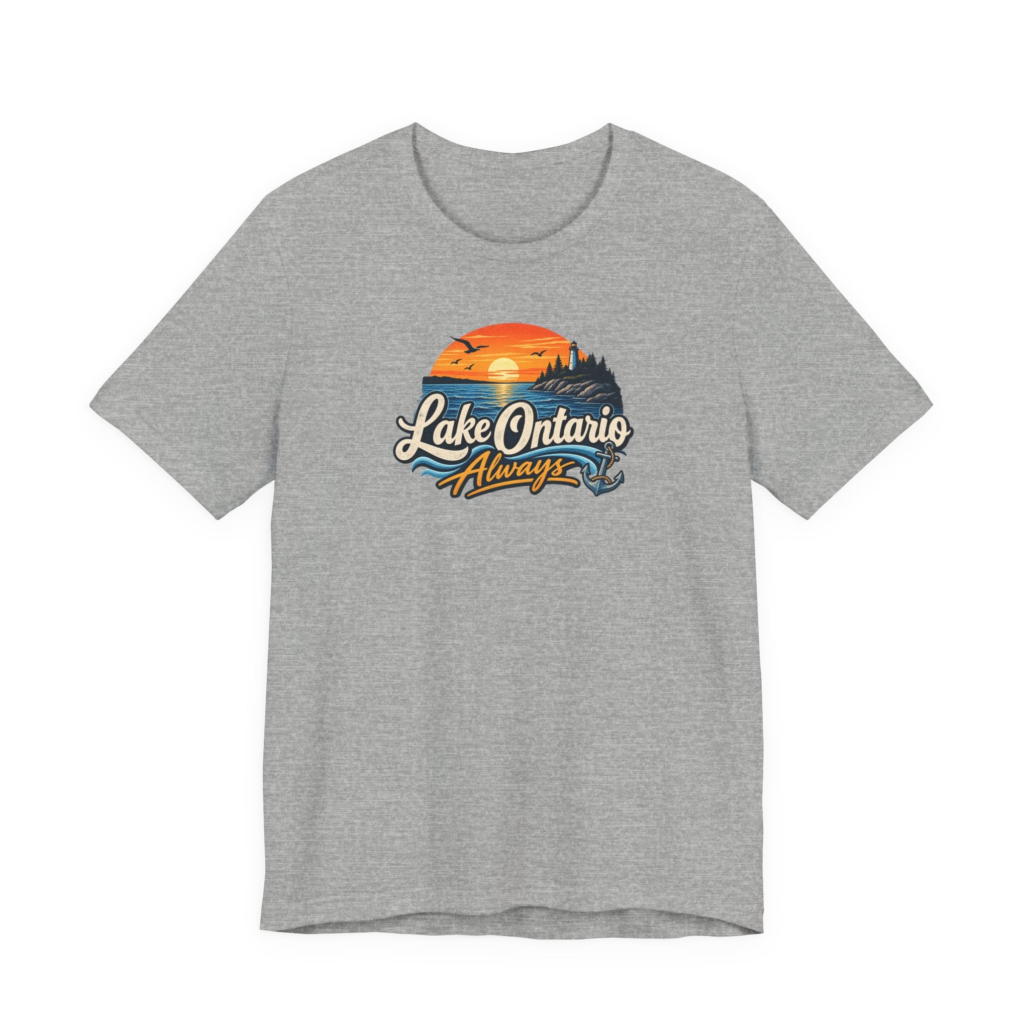 Lake Ontario Sunset Tee — 'Lake Ontario Always' Graphic T-Shirt