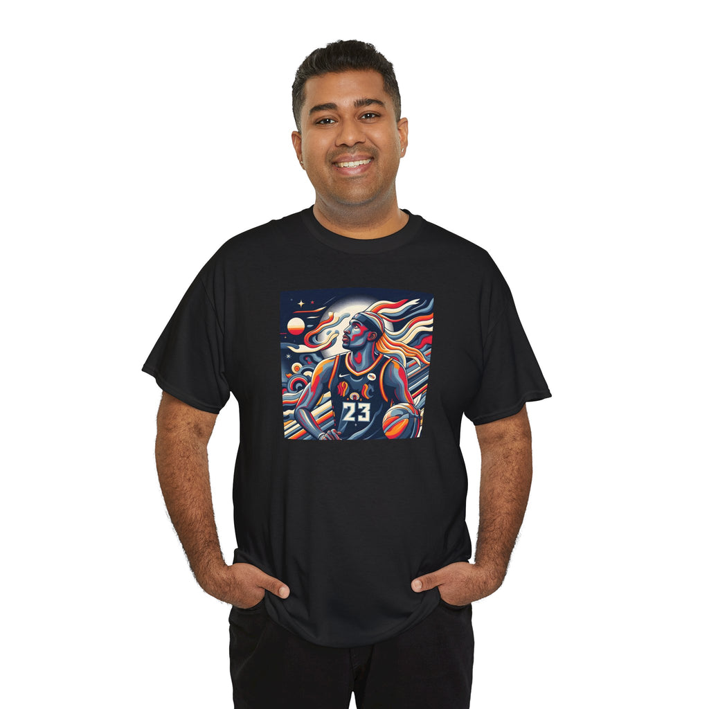 Basketball Art Tee — Abstract Player Illustration ("23")