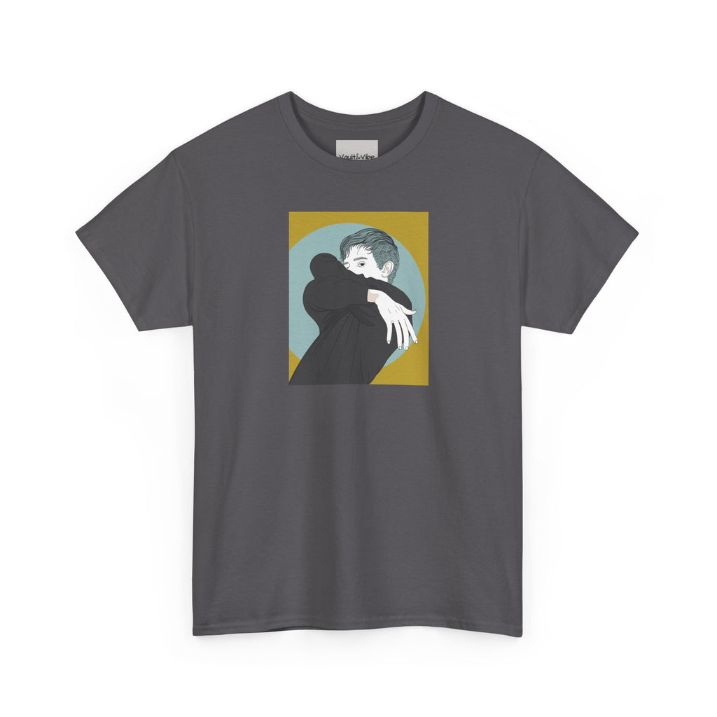 Graphic Tee — Embrace Illustration Shirt (Minimalist Hug Art)