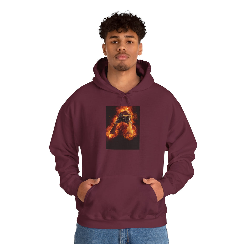 Flaming Football Hoodie — Fiery Football Pullover