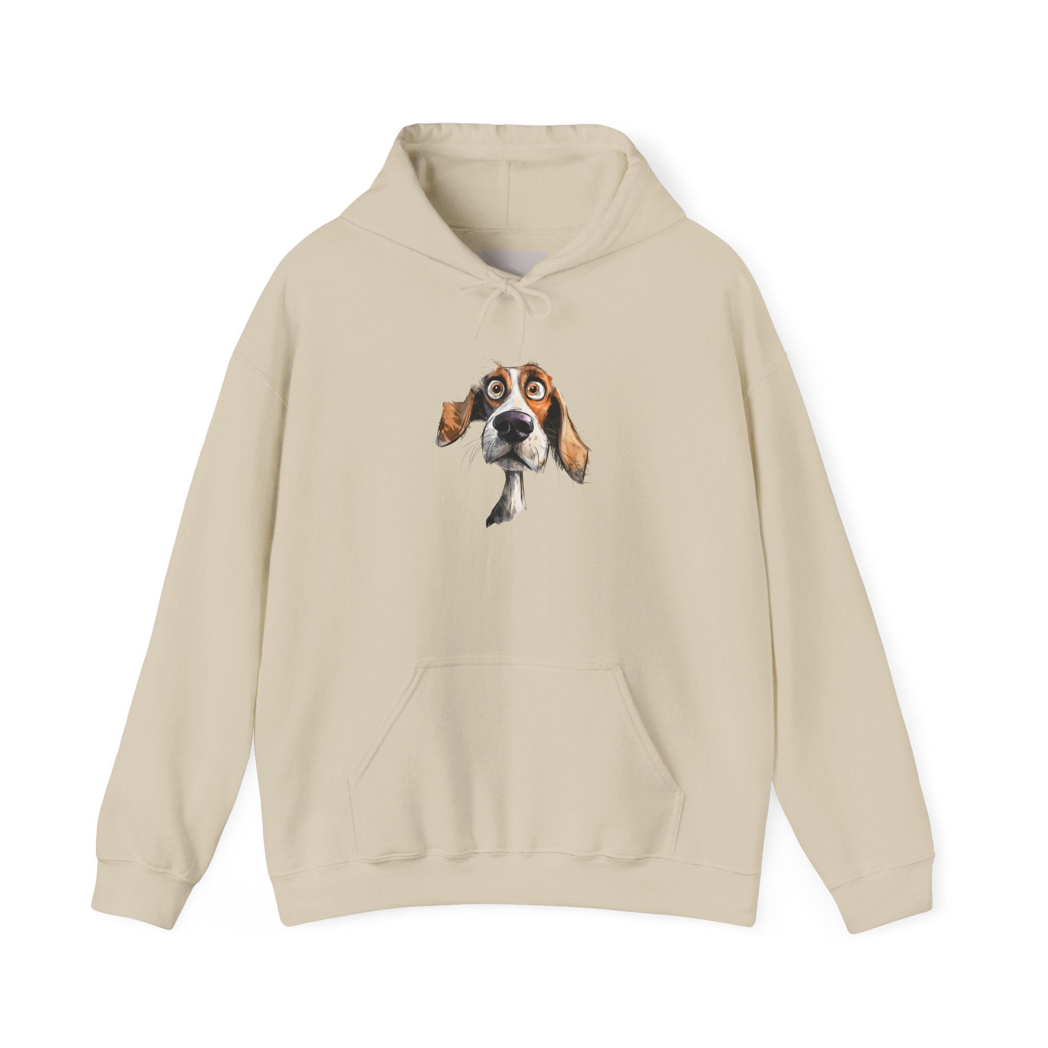 Basset Hound Portrait Hoodie - Cute Dog Face Pullover