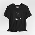 T-Shirt — Minimalist Phone Abduction Illustration Tee