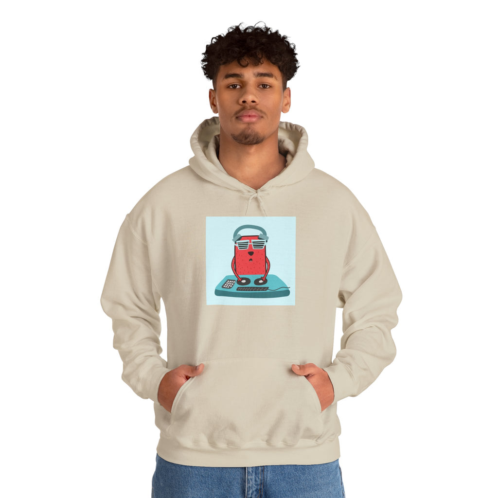 Hoodie — Retro Dj Character Graphic Hoodie