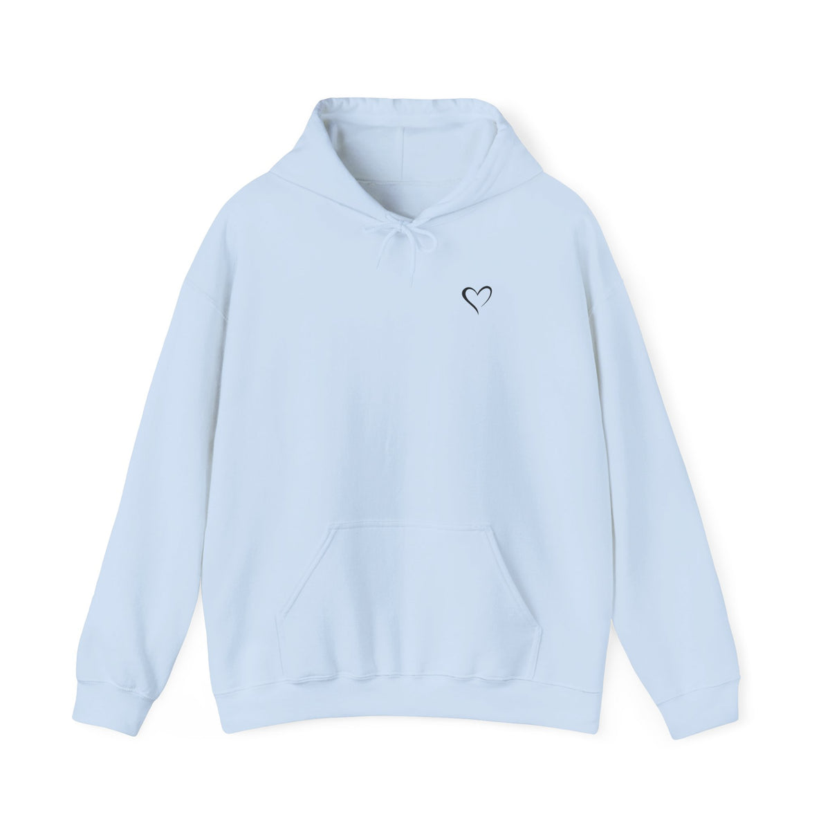 Hoodie — "Be Bold. Be Fearless." Minimal Heart Graphic Motivational Pullover