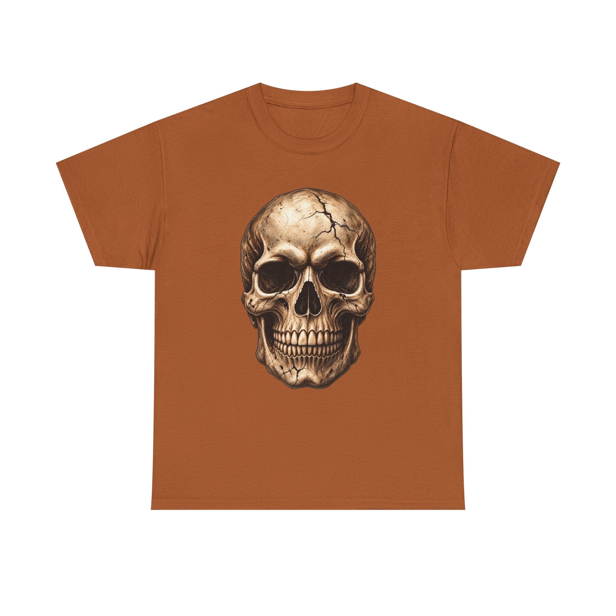 Skull Graphic Tee — 'Bones' Backprint Horror Skull T-Shirt