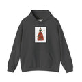 Folk Art Archer Hoodie — Vintage Red Archer Illustration Sweatshirt