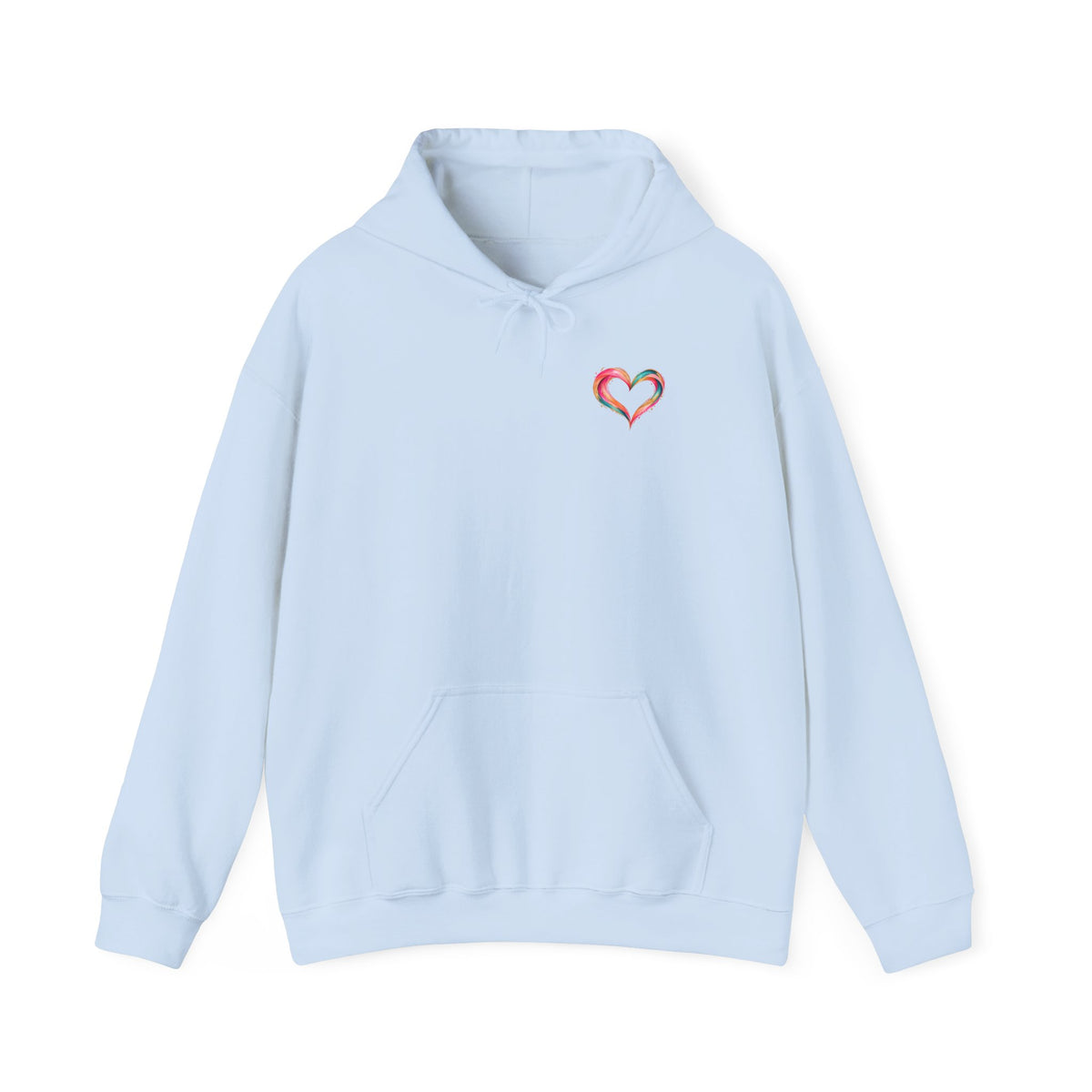 Be Unapologetically You Hoodie — Rainbow Heart Graphic Sweatshirt