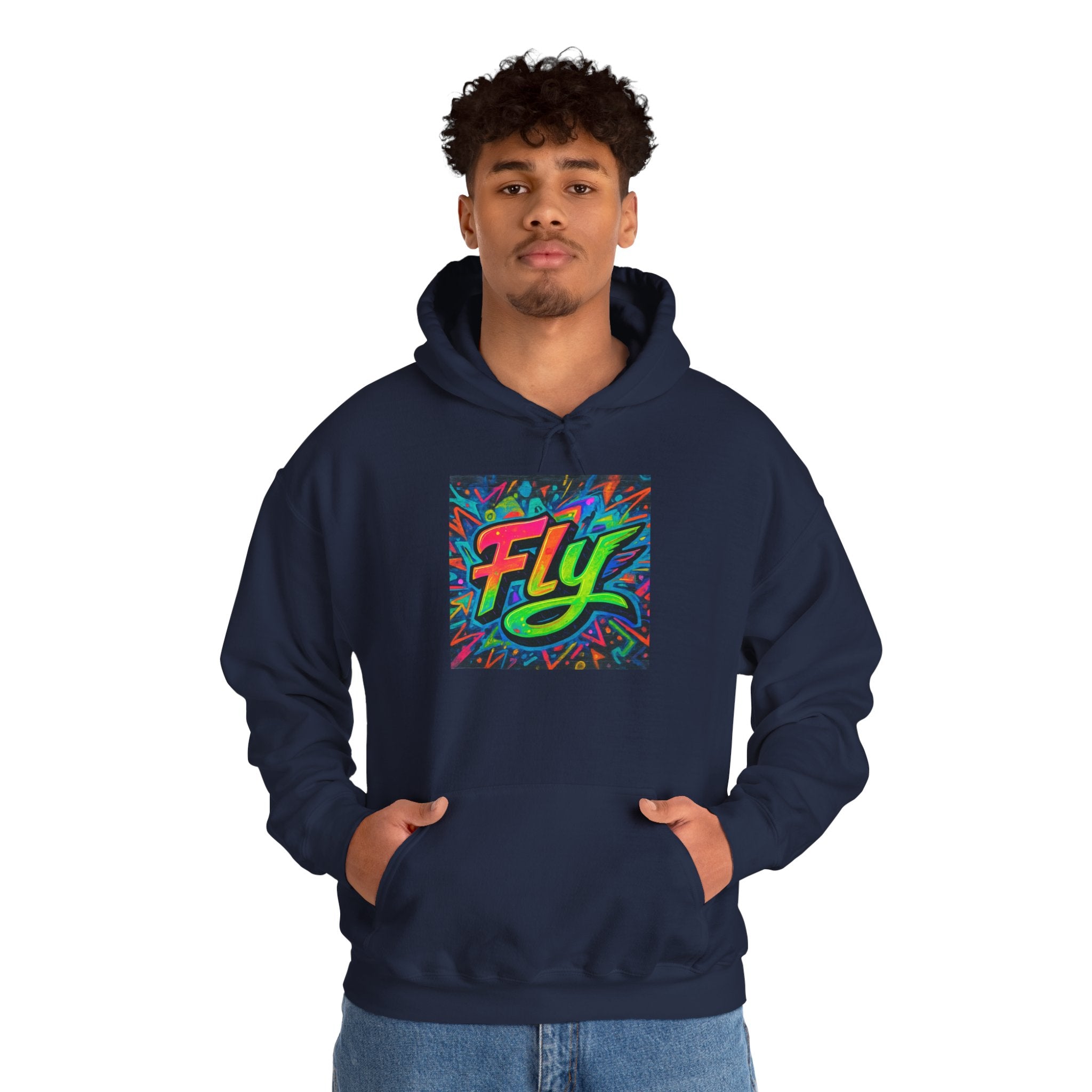Fly Graffiti Hoodie — Colorful Streetwear Pullover