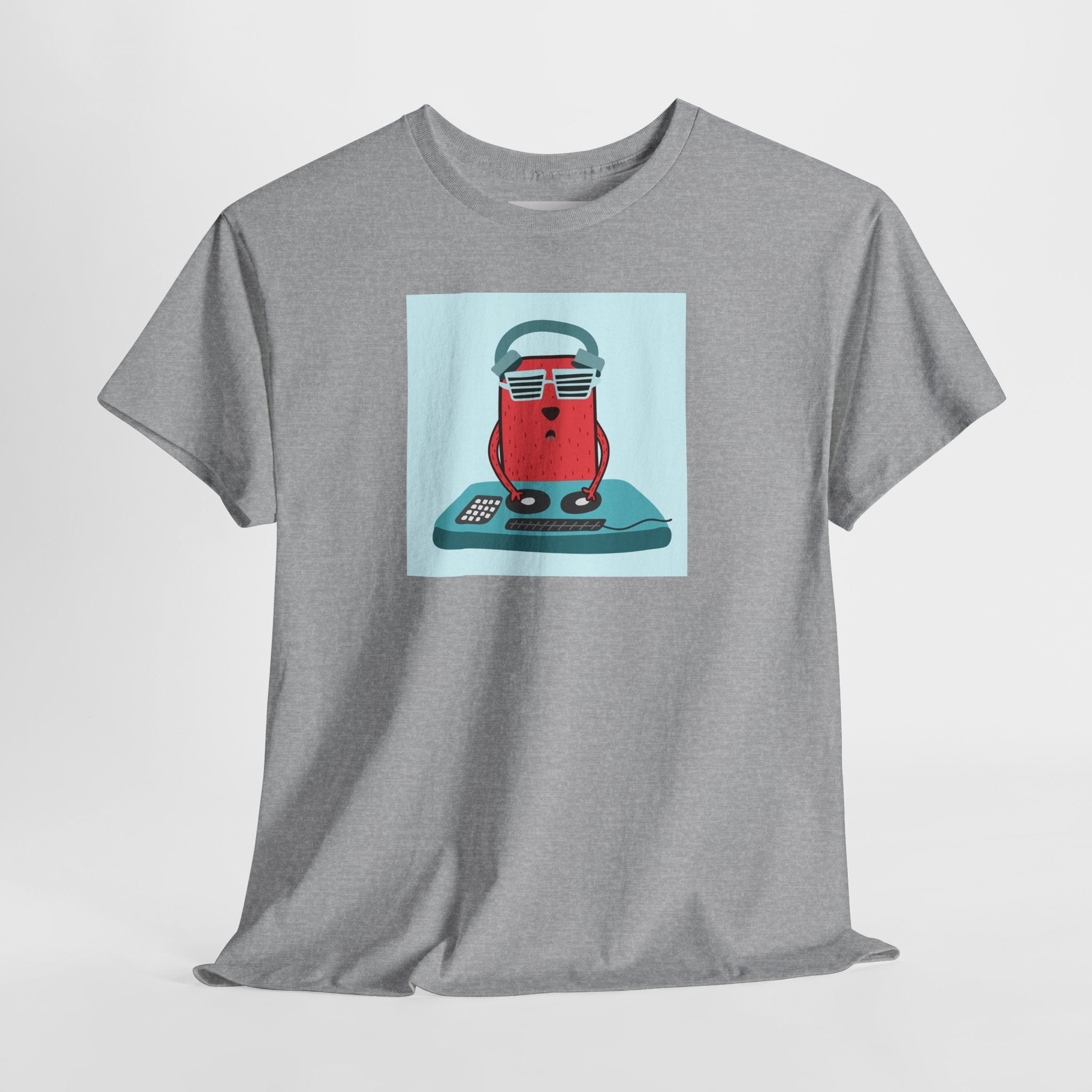 Retro Gamer Cat T-Shirt — Cute Cat with Headphones & Game Controller Tee