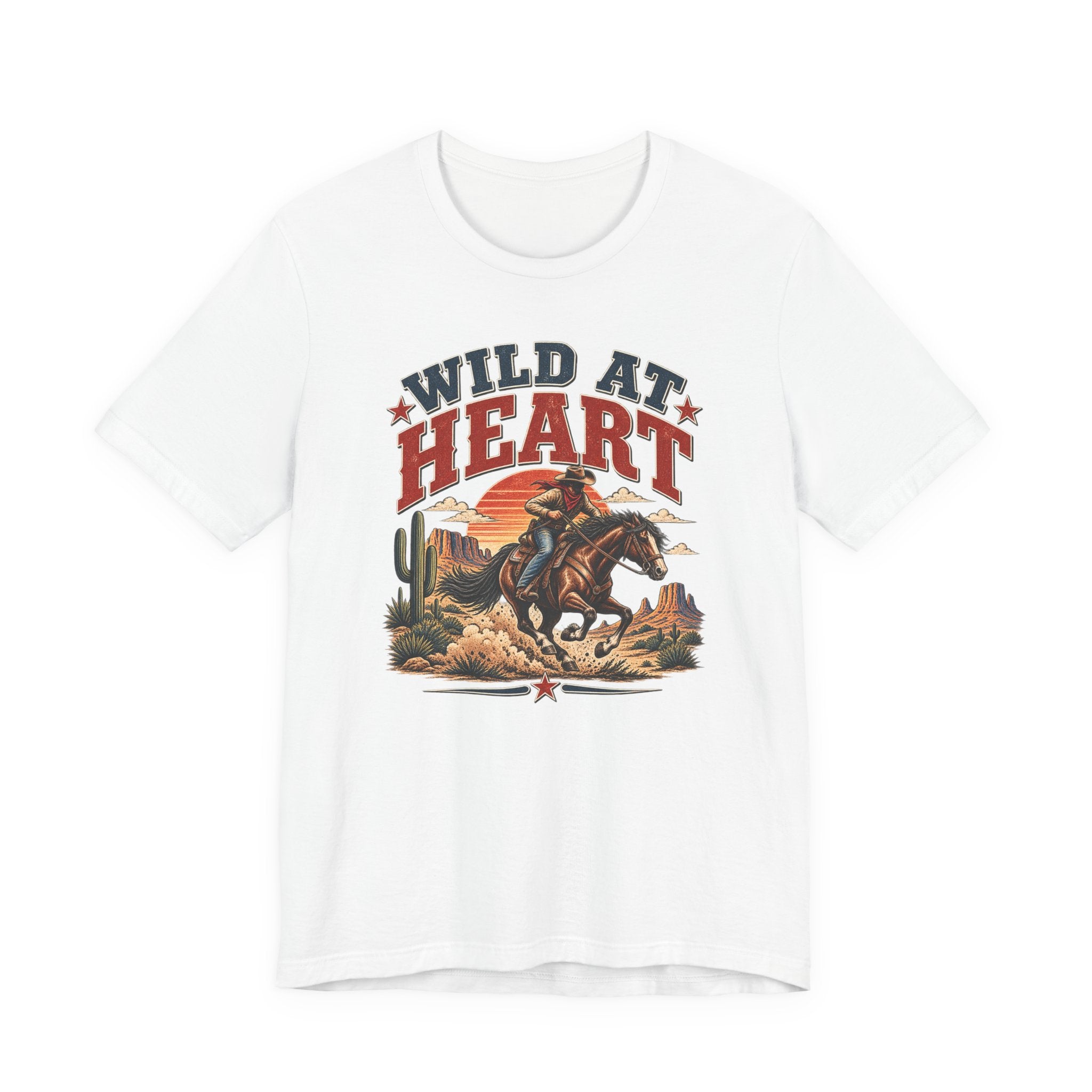 Wild at Heart Cowboy T-Shirt – Western Rodeo Graphic Tee