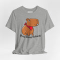 Capybara "Busy Doing Nothing" Tee - Cute Lazy Animal Graphic T-Shirt