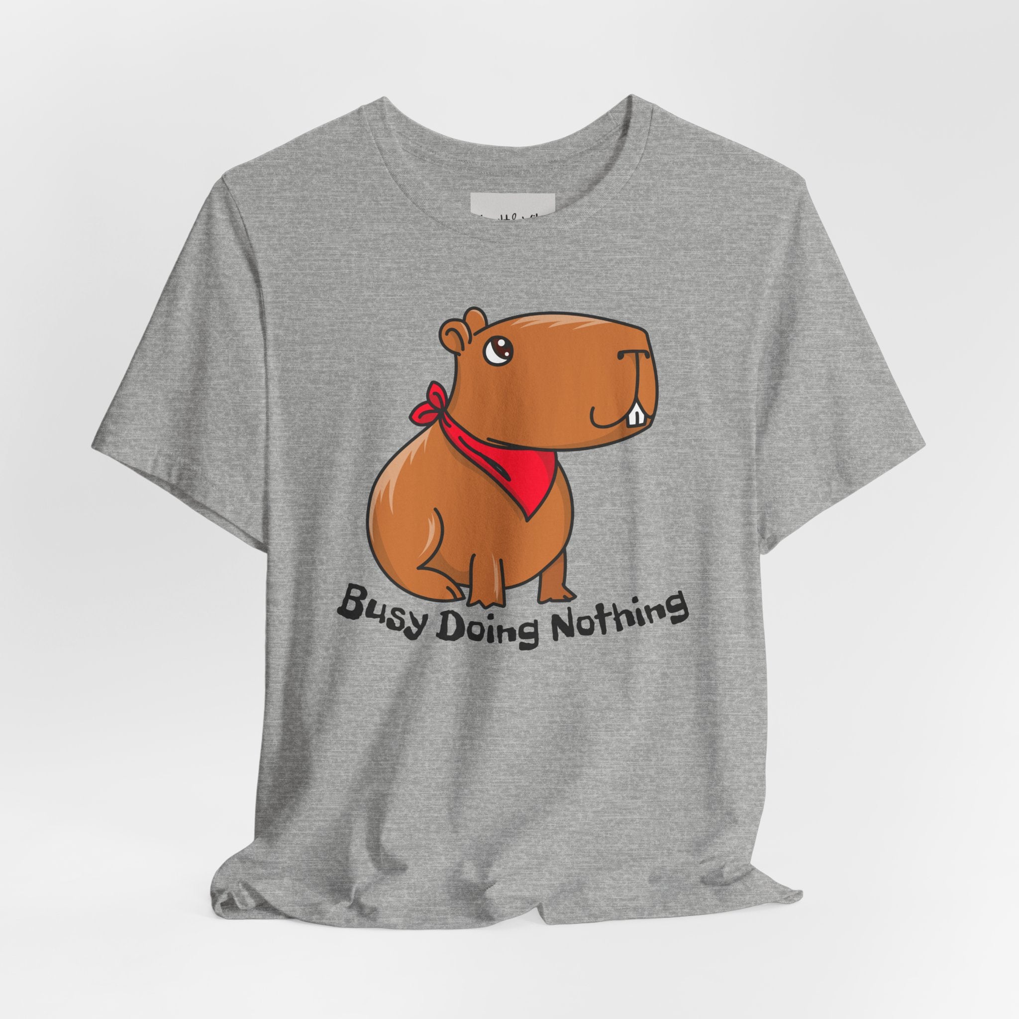 Capybara "Busy Doing Nothing" Tee - Cute Lazy Animal Graphic T-Shirt