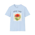 T-Shirt — "Stay Wild" Watercolor Poppy Graphic