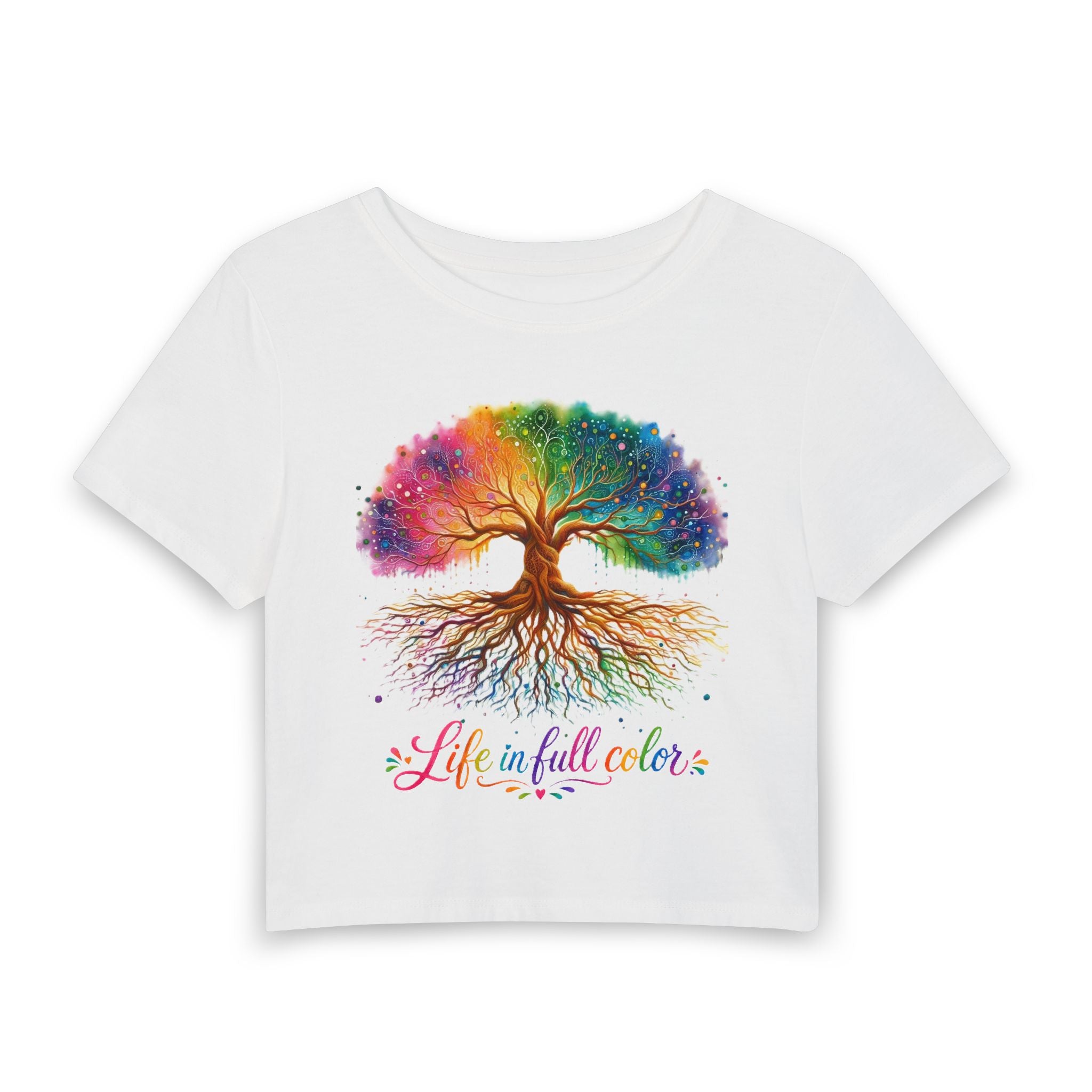 Life in Full Color Tree Crop Tee