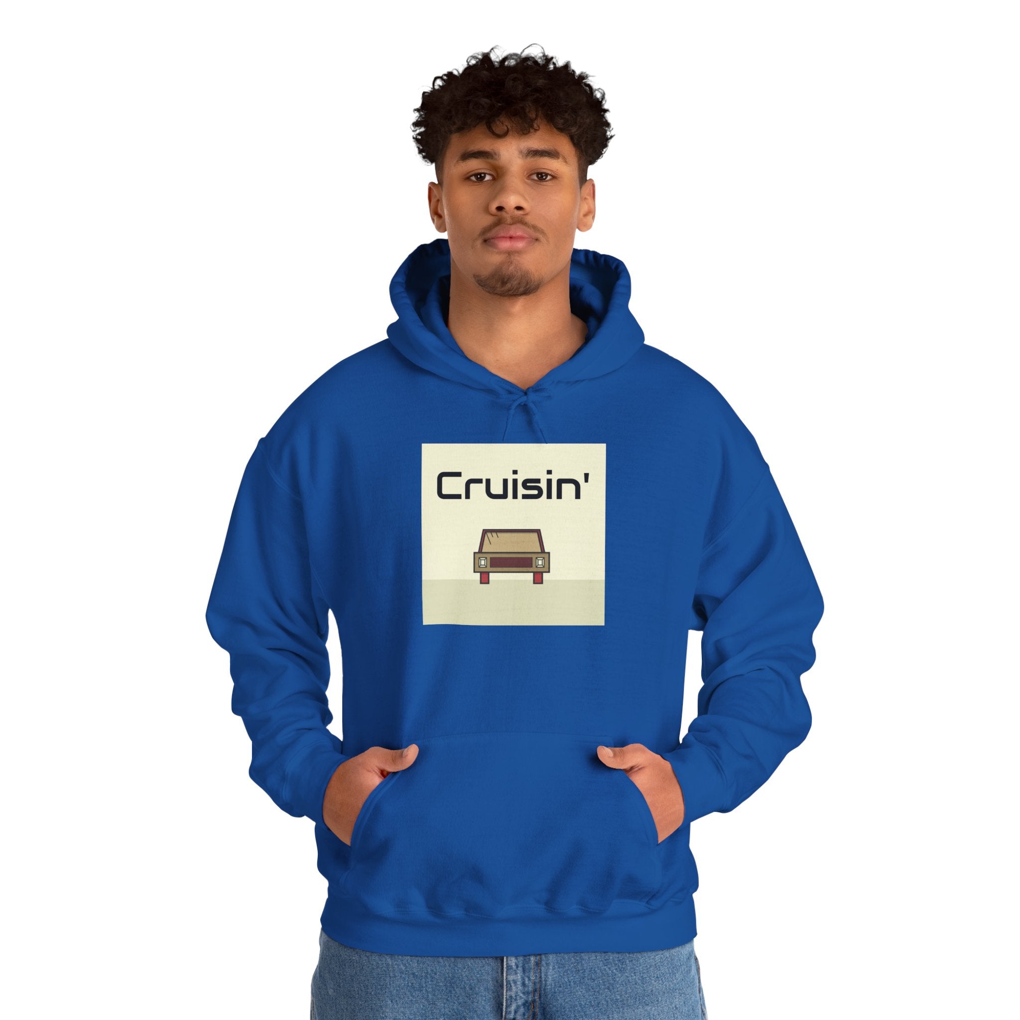 Cruisin' Retro Car Hoodie – Vintage Drive Graphic Sweatshirt