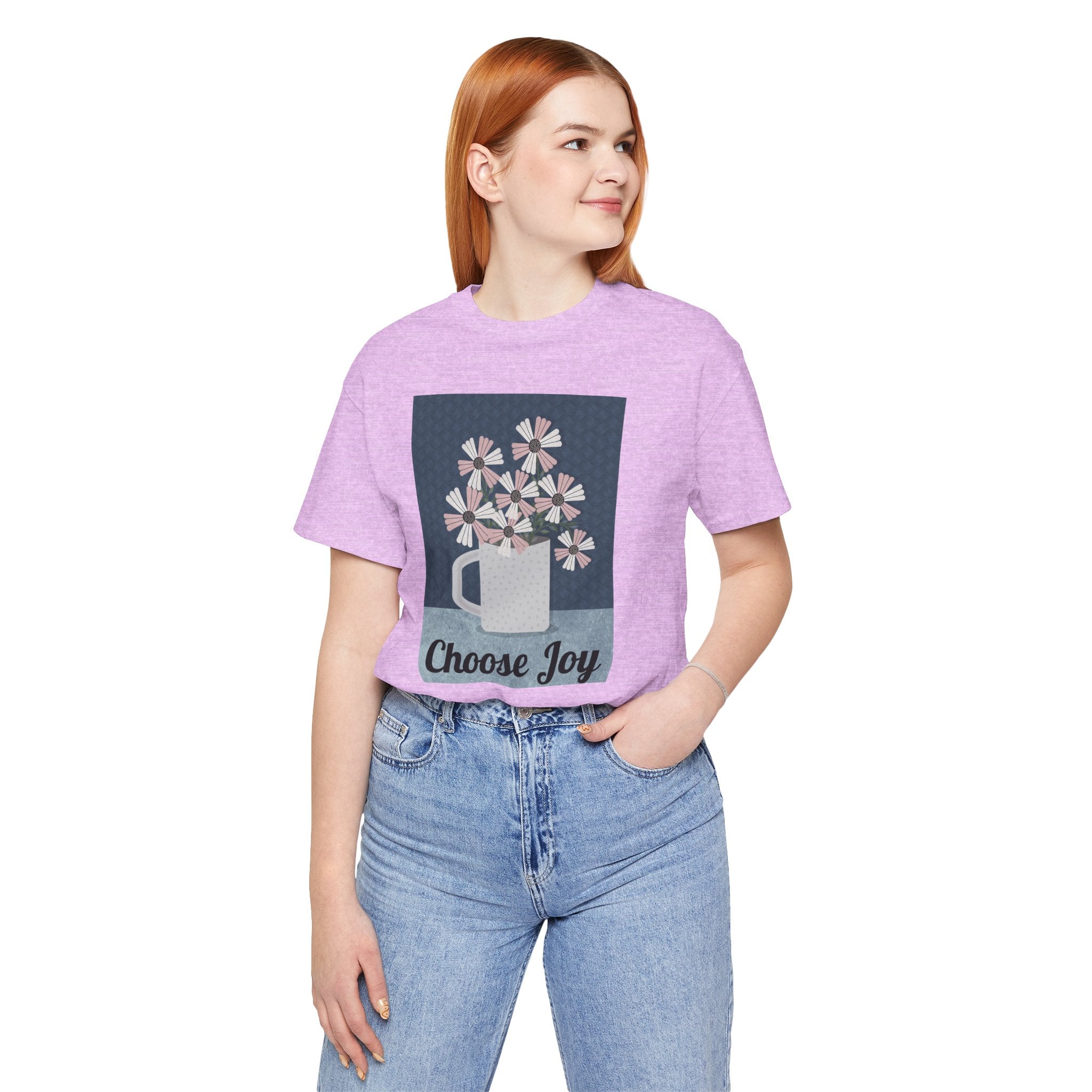 Choose Joy Floral Tee — Inspirational Graphic T‑Shirt
