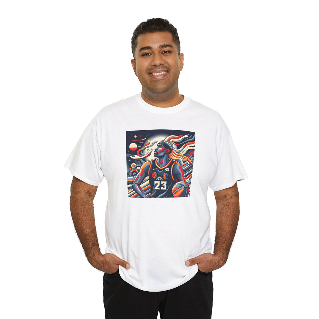 Basketball Art Tee — Abstract Player Illustration ("23")