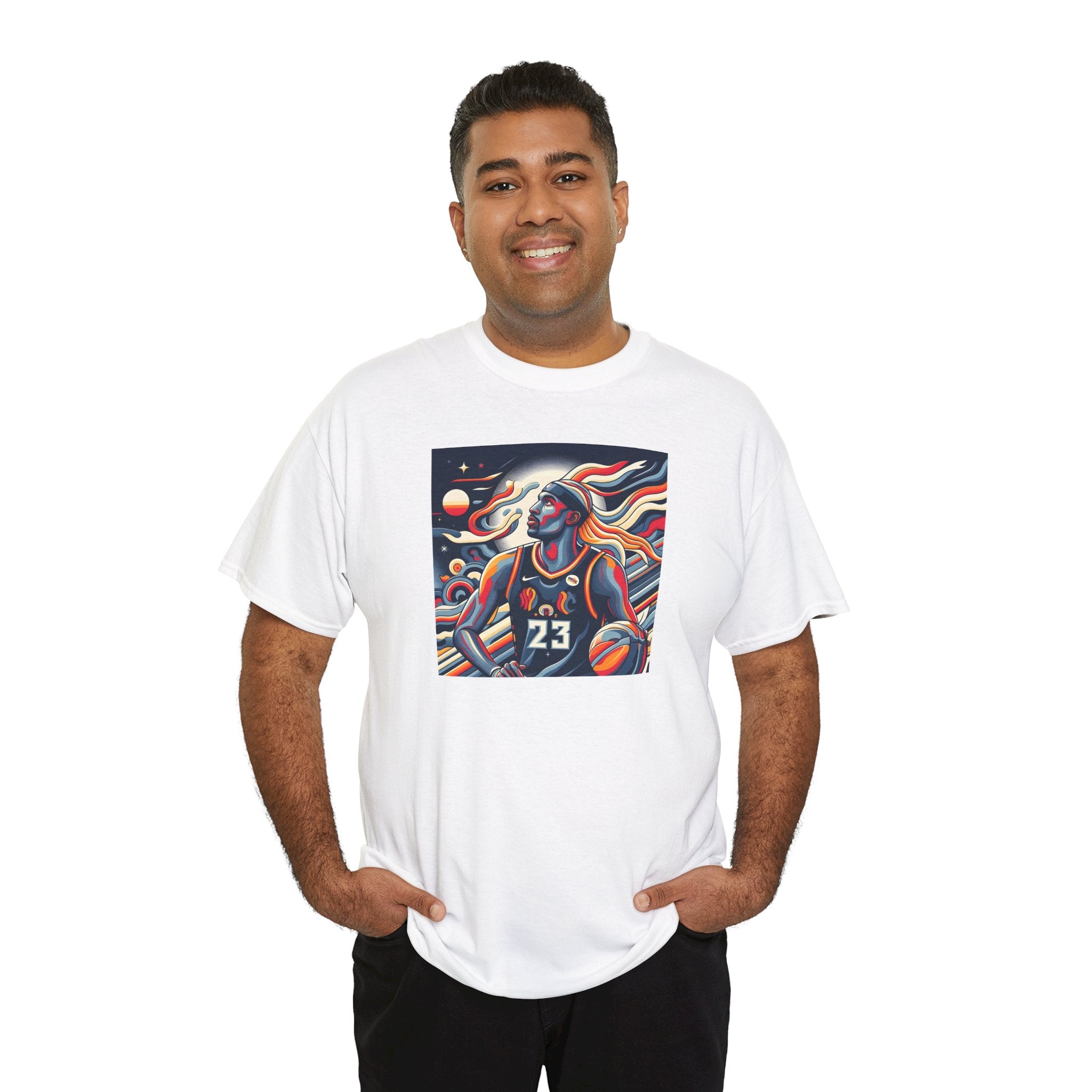 Basketball Art Tee — Abstract Player Illustration ("23")
