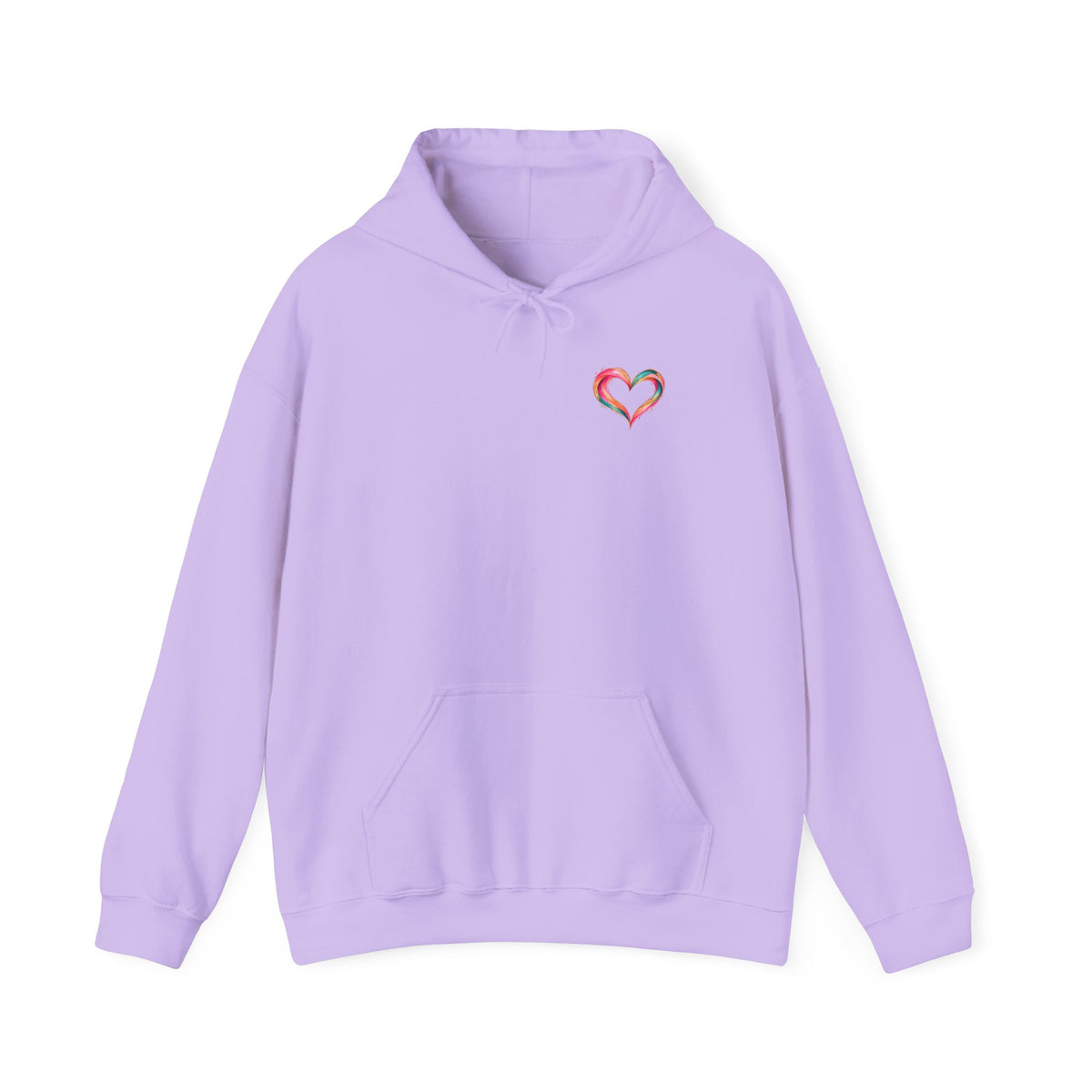 Be Unapologetically You Hoodie — Rainbow Heart Graphic Sweatshirt