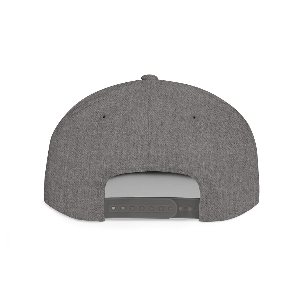 Snapback Hat — Retro Cosmic Basketball Graphic Flat Bill Cap