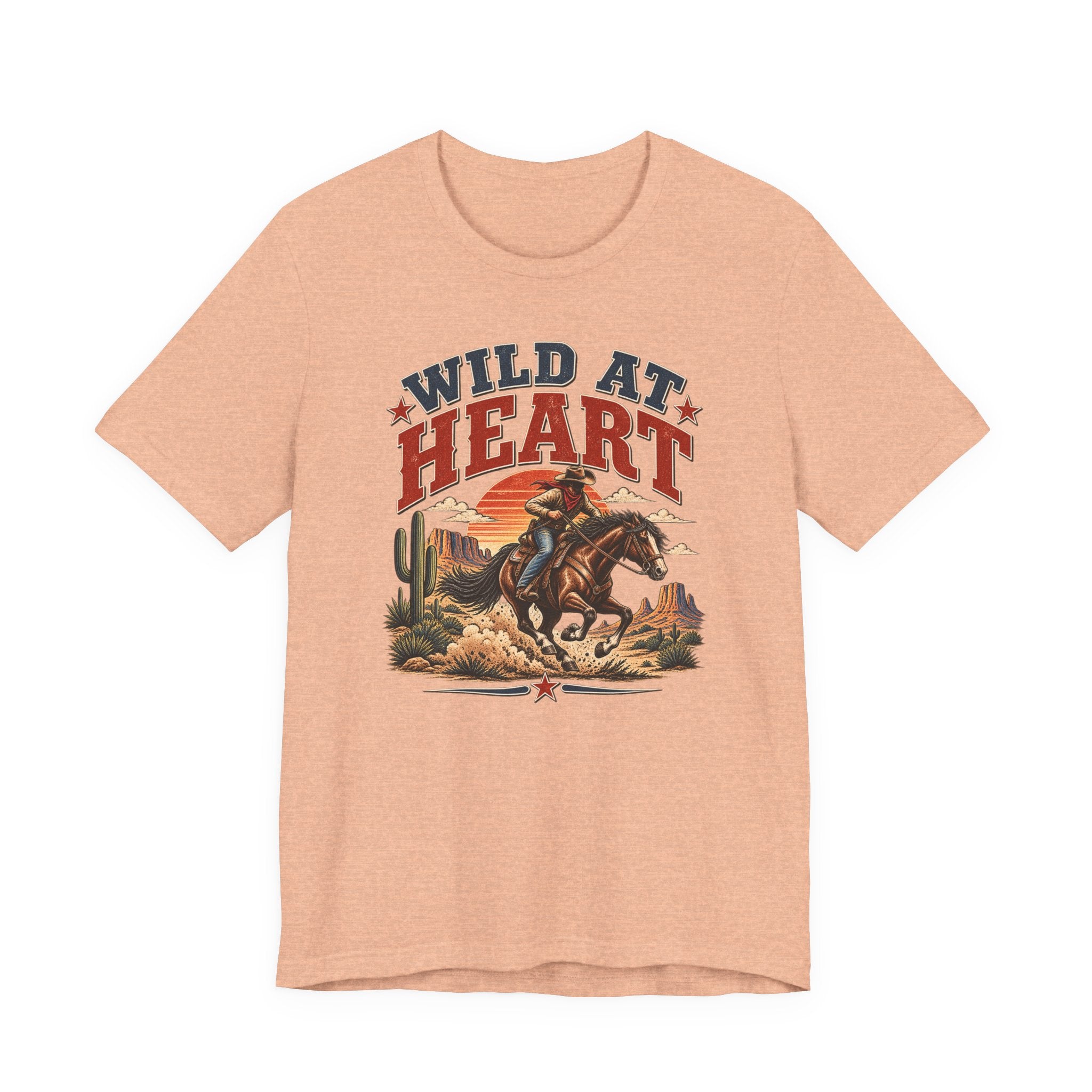 Wild at Heart Cowboy T-Shirt – Western Rodeo Graphic Tee