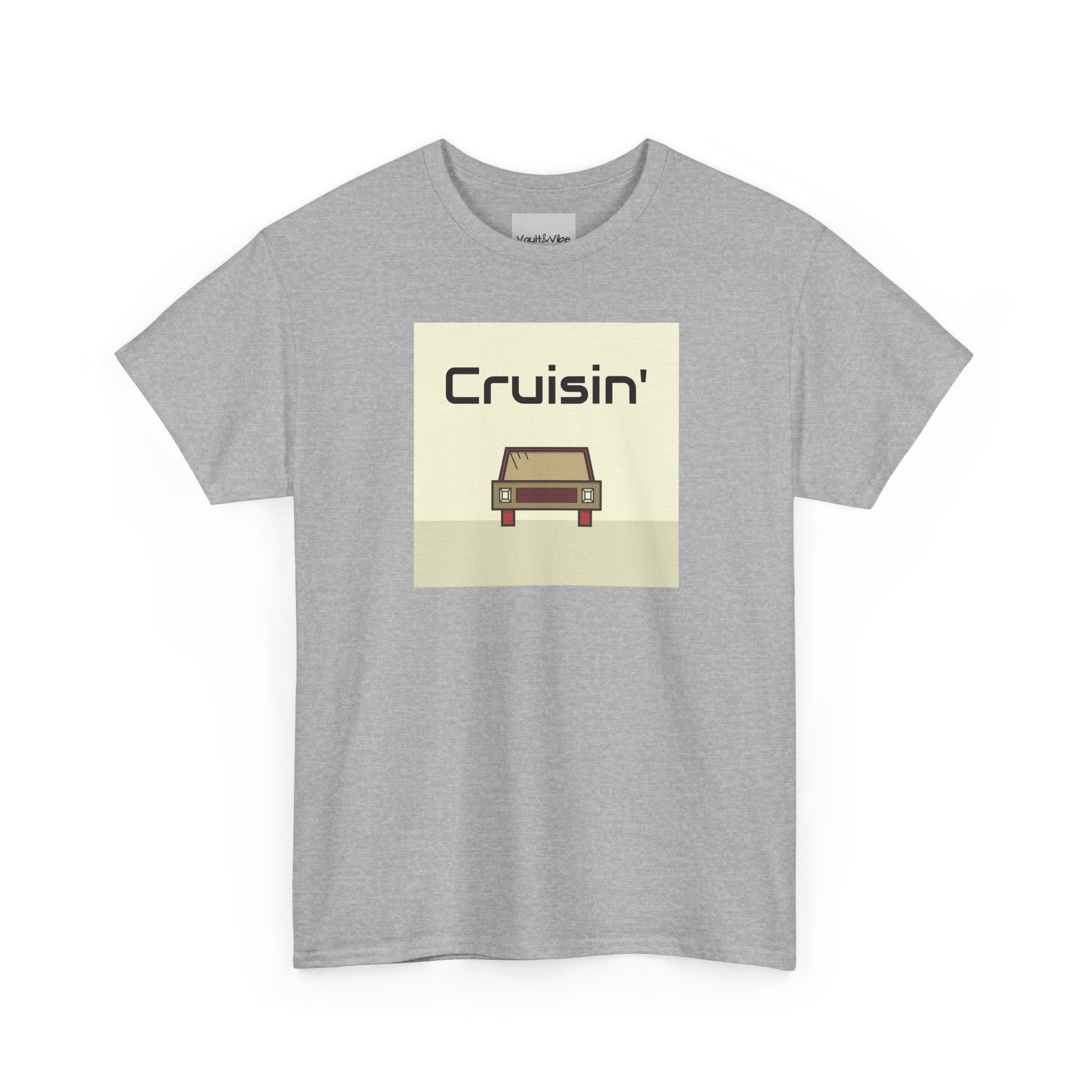 Cruisin' Vintage Car Tee — Retro Road Trip Graphic T-Shirt
