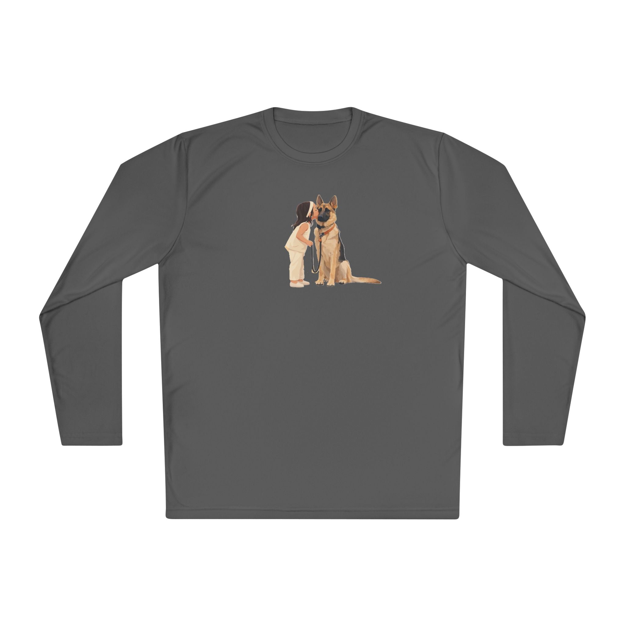 German Shepherd Hug Long Sleeve Tee — Cute Dog Lover Shirt