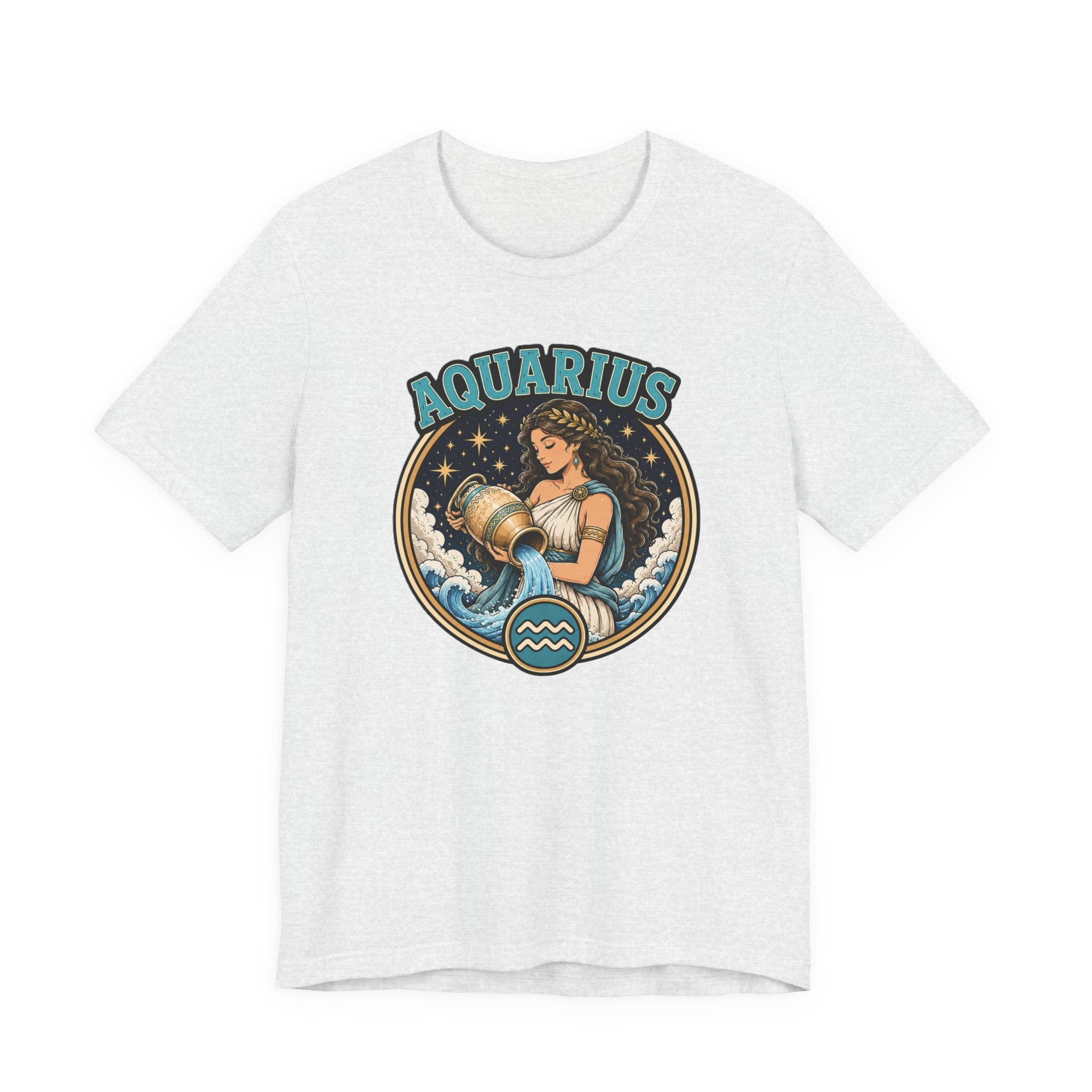 Aquarius Zodiac T-Shirt – Vintage Water-Bearer Astrology Tee