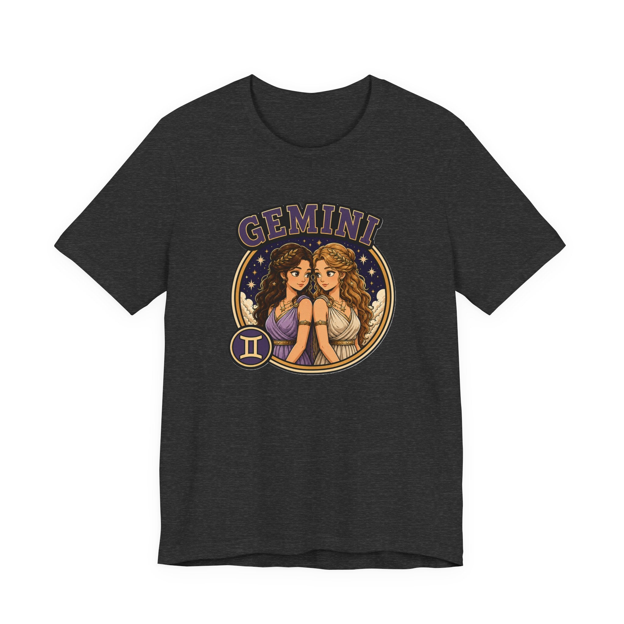 Gemini Zodiac T‑Shirt – Illustrated Twin Astrology Tee