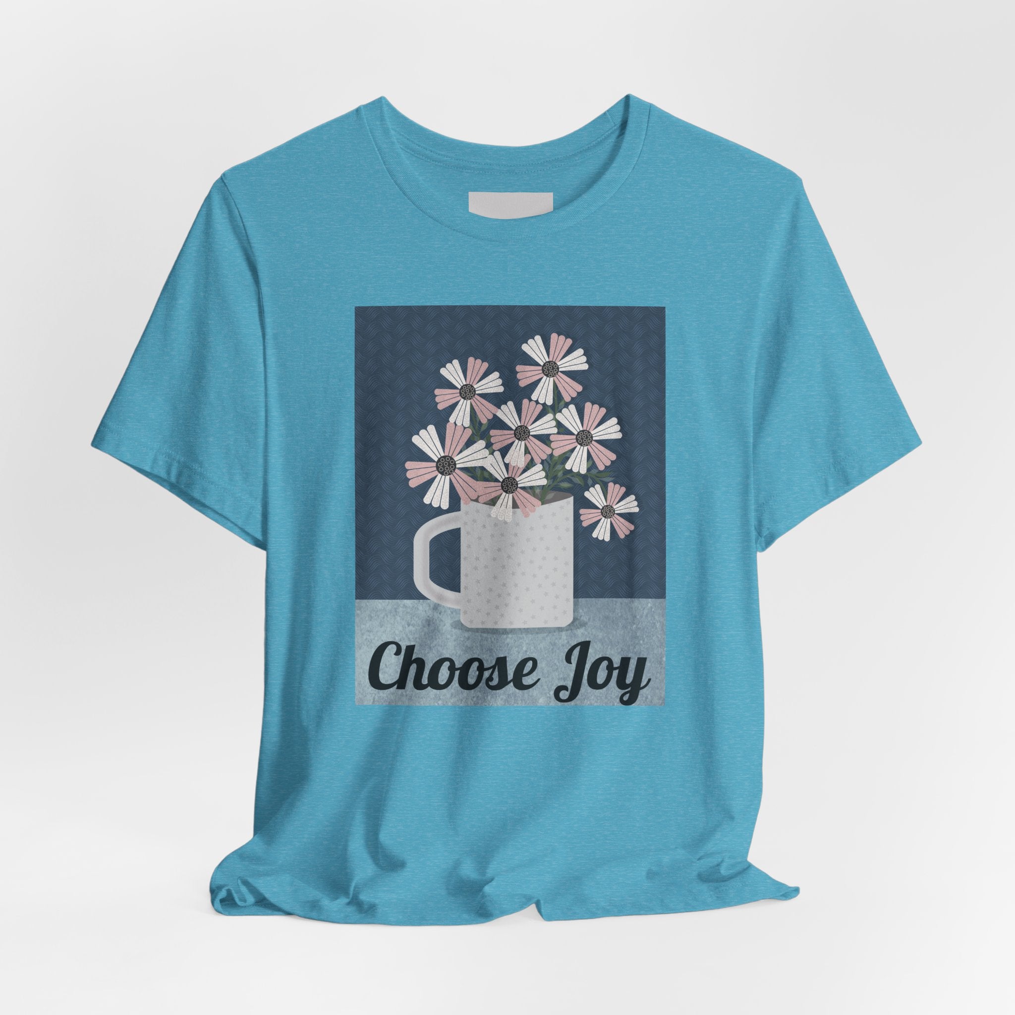 Choose Joy Floral Tee — Inspirational Graphic T‑Shirt