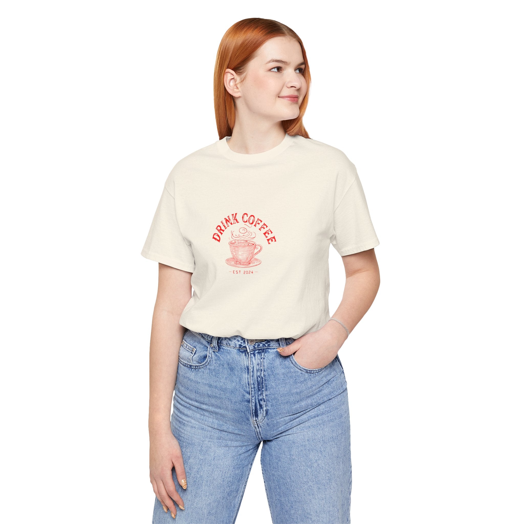 Coffee Lover Tee — "Drink Coffee" Vintage Cup Graphic T-Shirt