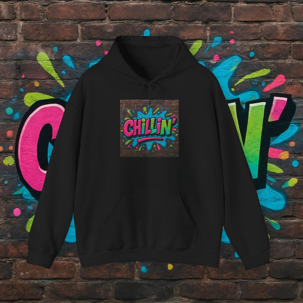 Chillin' Graffiti Hoodie - Colorful Street Art Pullover