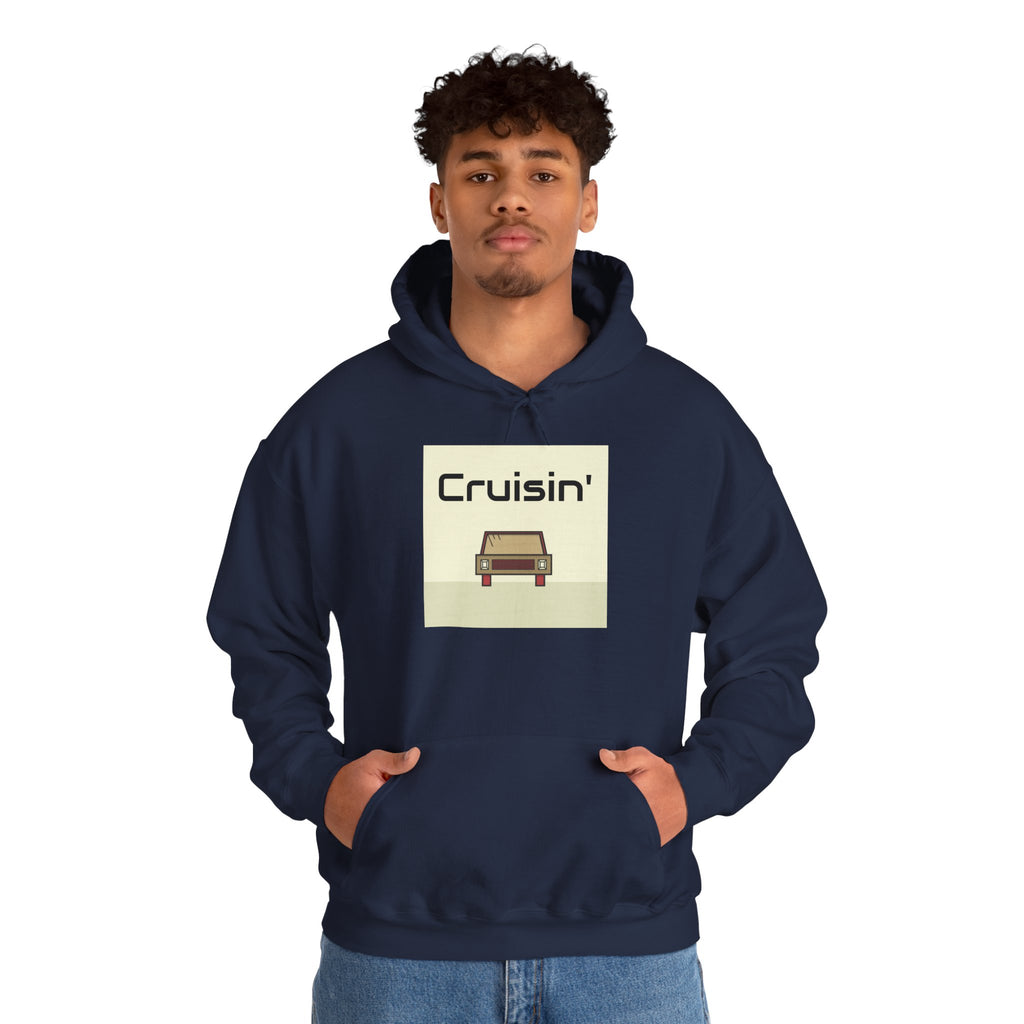 Cruisin' Retro Car Hoodie – Vintage Drive Graphic Sweatshirt