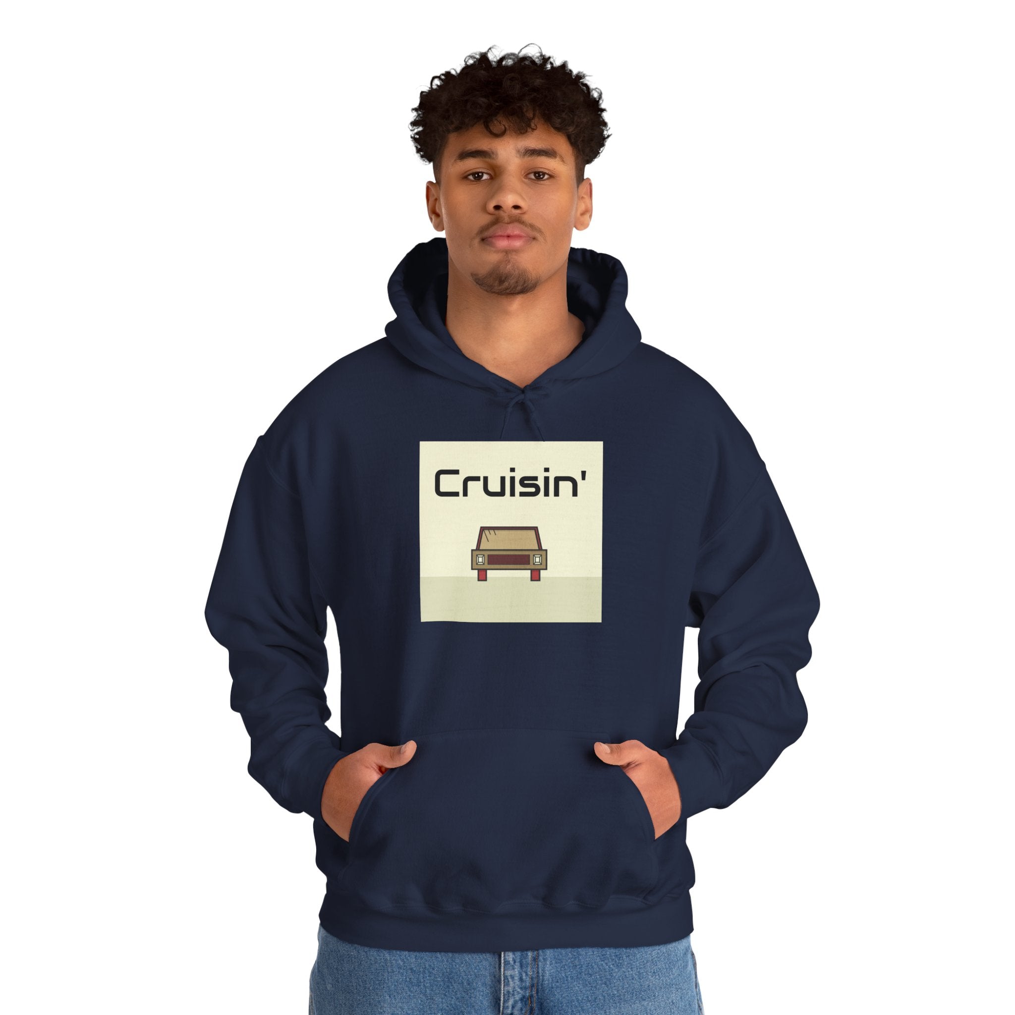 Cruisin' Retro Car Hoodie – Vintage Drive Graphic Sweatshirt