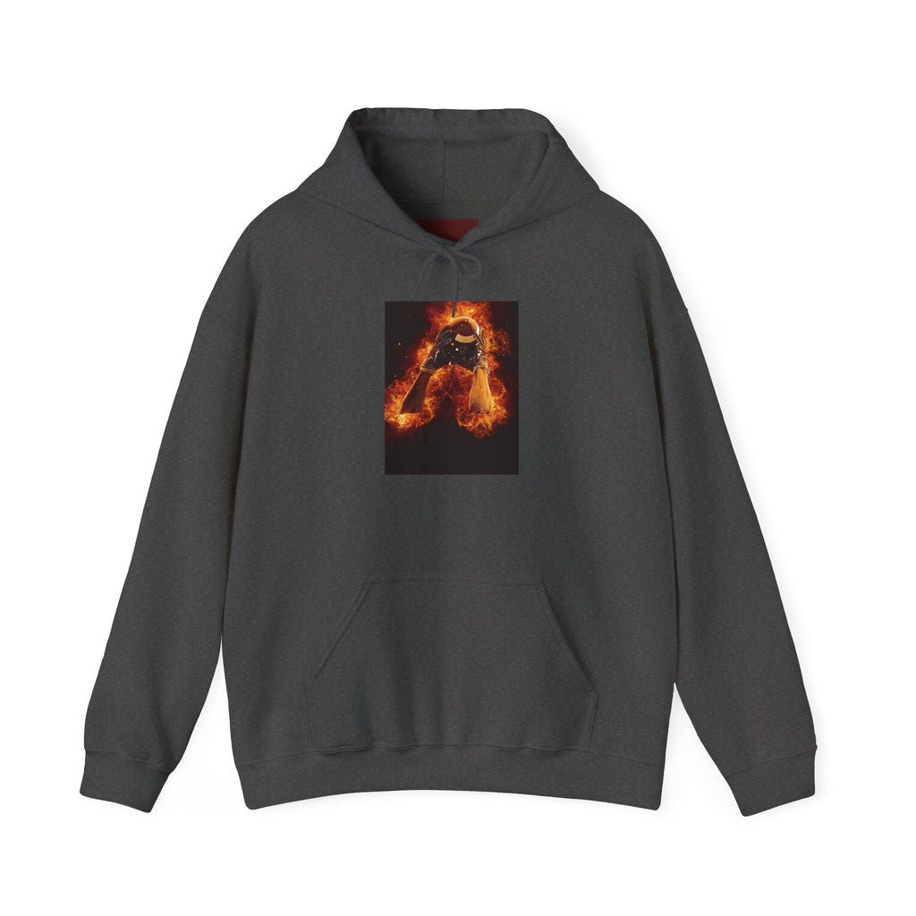 Flaming Football Hoodie — Fiery Football Pullover