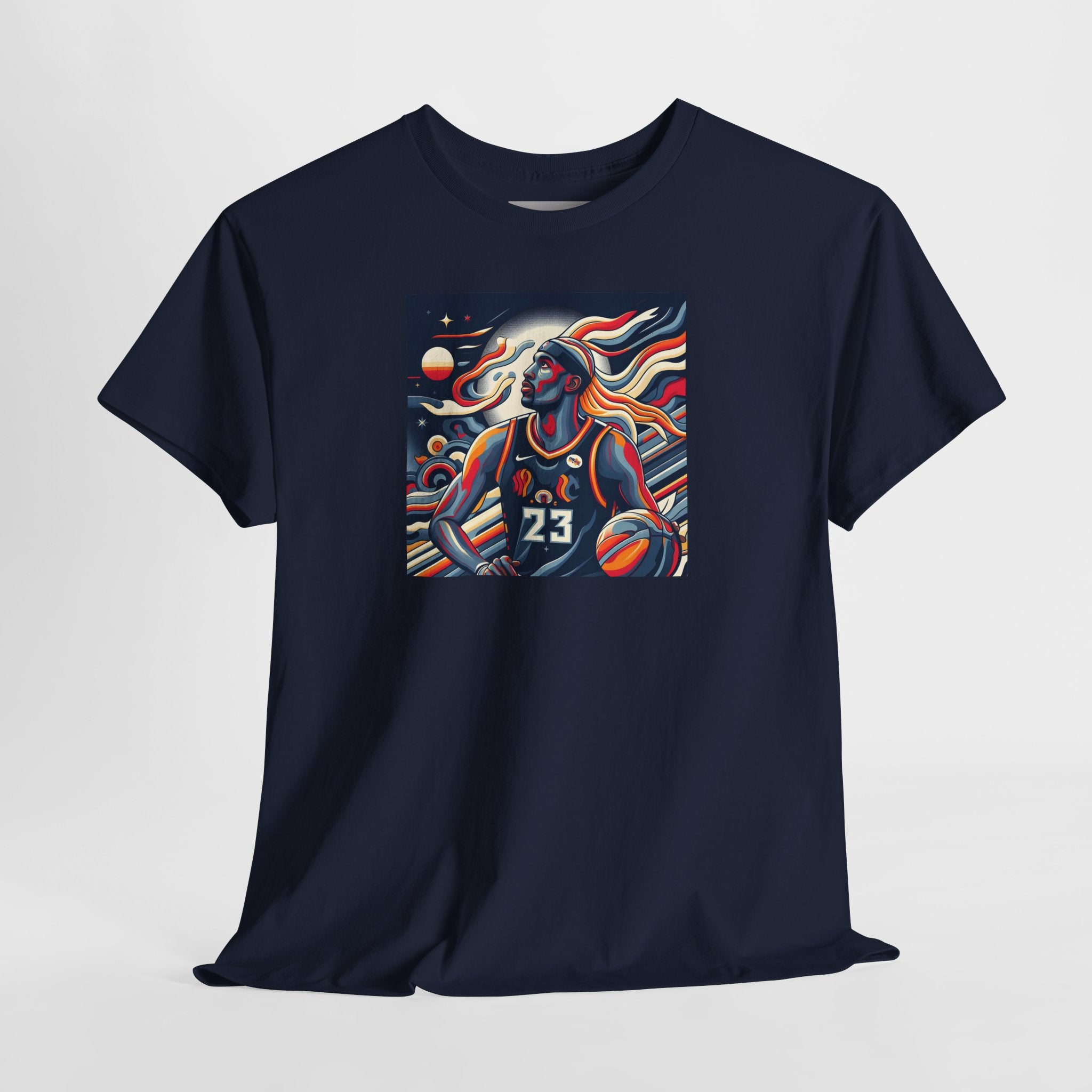 Basketball Art Tee — Abstract Player Illustration ("23")