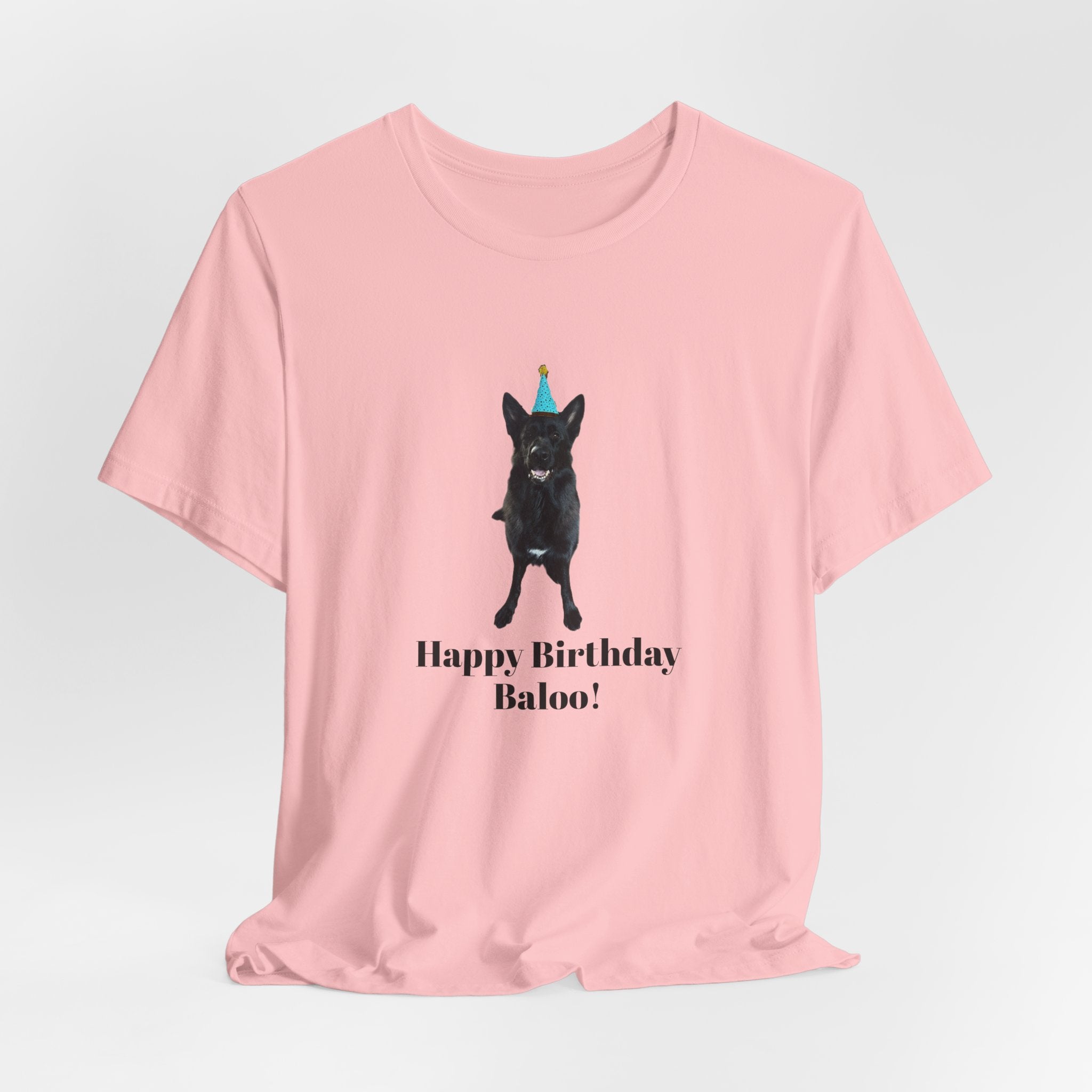 Birthday Dog Tee — "Happy Birthday Baloo!"