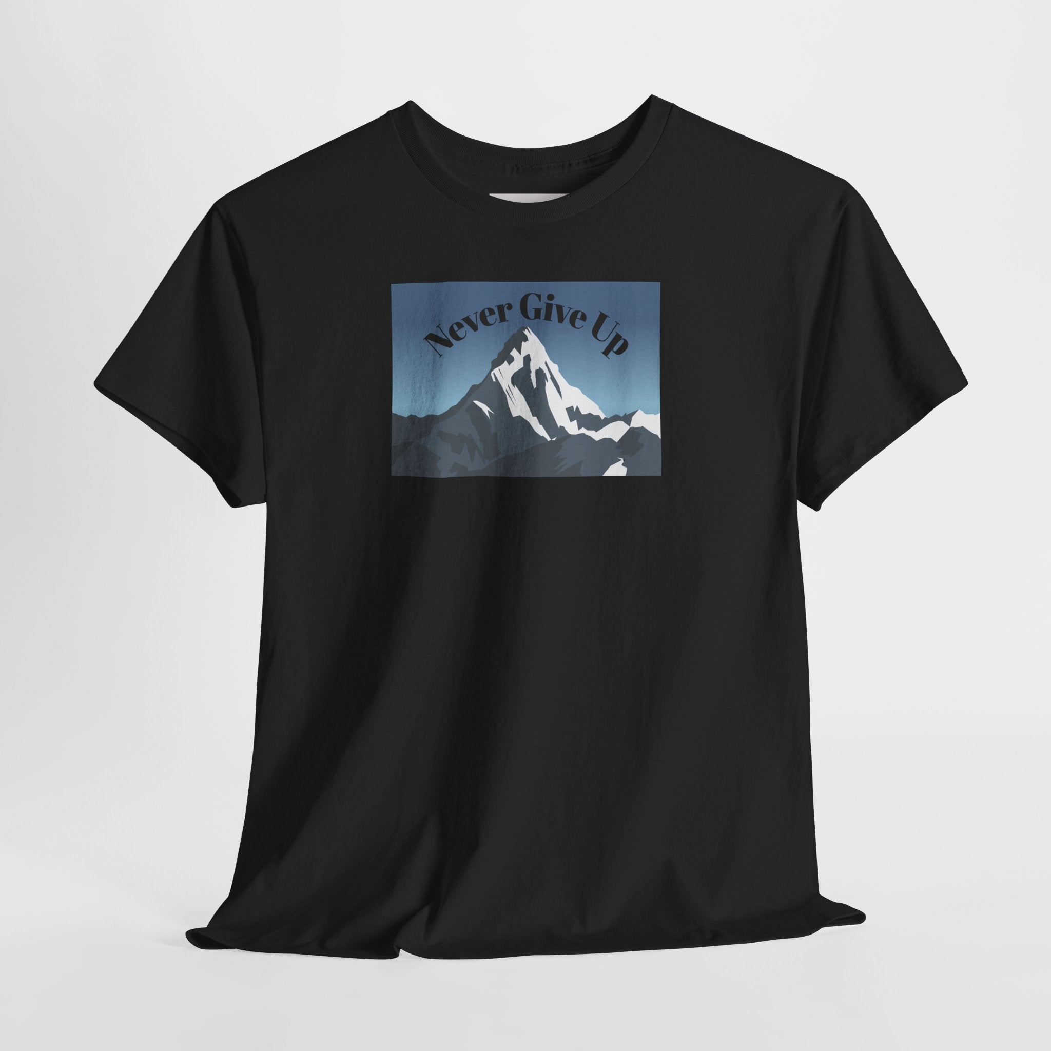 Never Give Up Mountain T-Shirt
