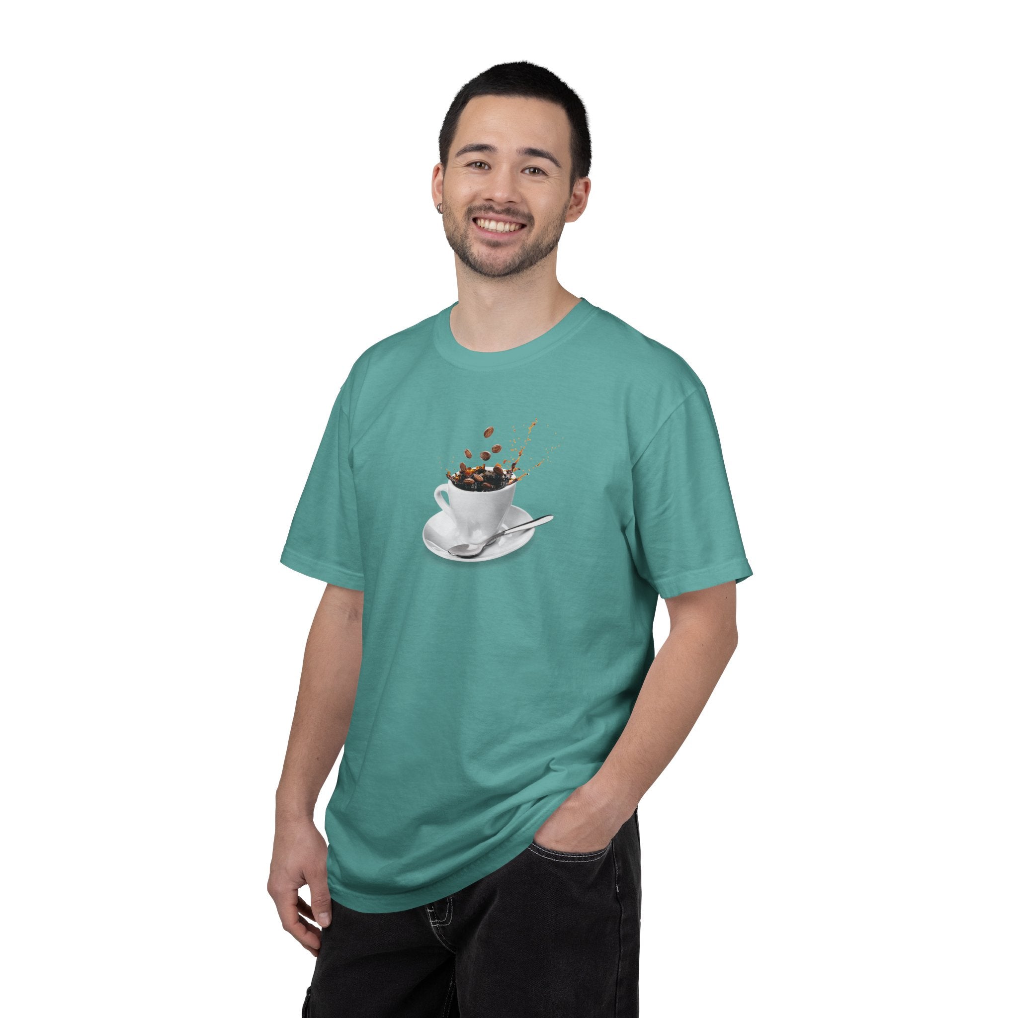 Coffee Splash T-Shirt — Espresso Cup Splash Graphic Tee